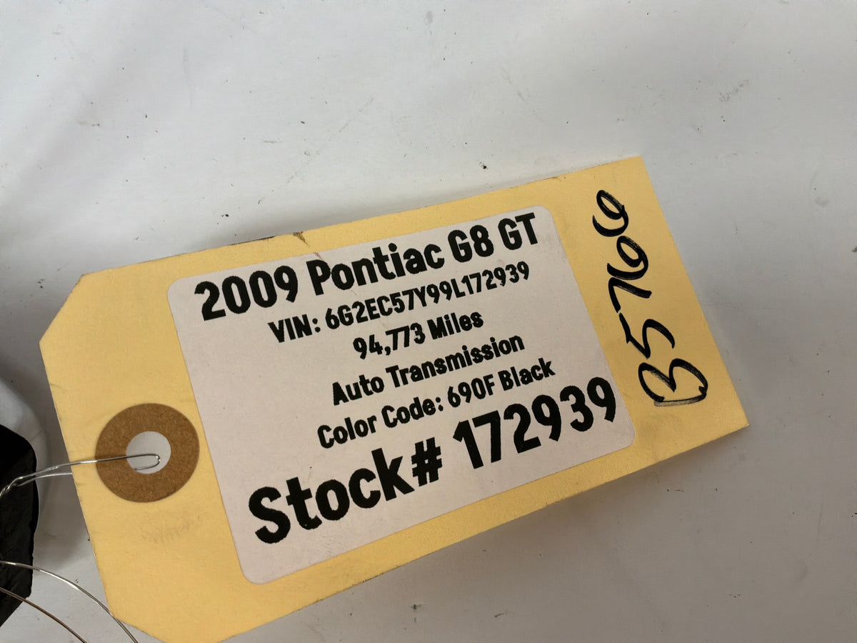 2009 Pontiac G8 GT Exterior Door Handles Set Black OEM - Day's Parts Yard