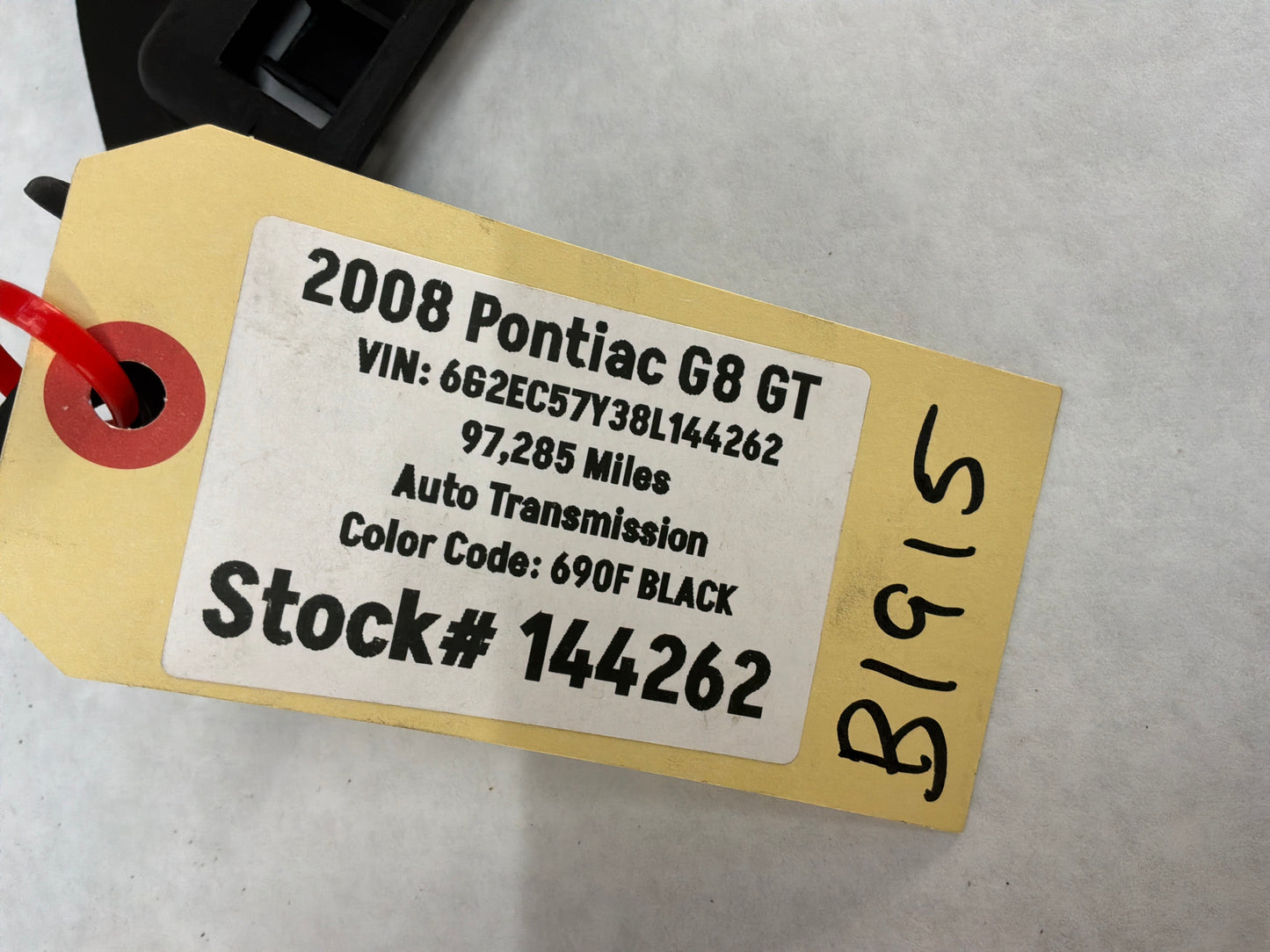 2008 Pontiac G8 RH & LH Front Bumper Fascia Support Brackets OEM