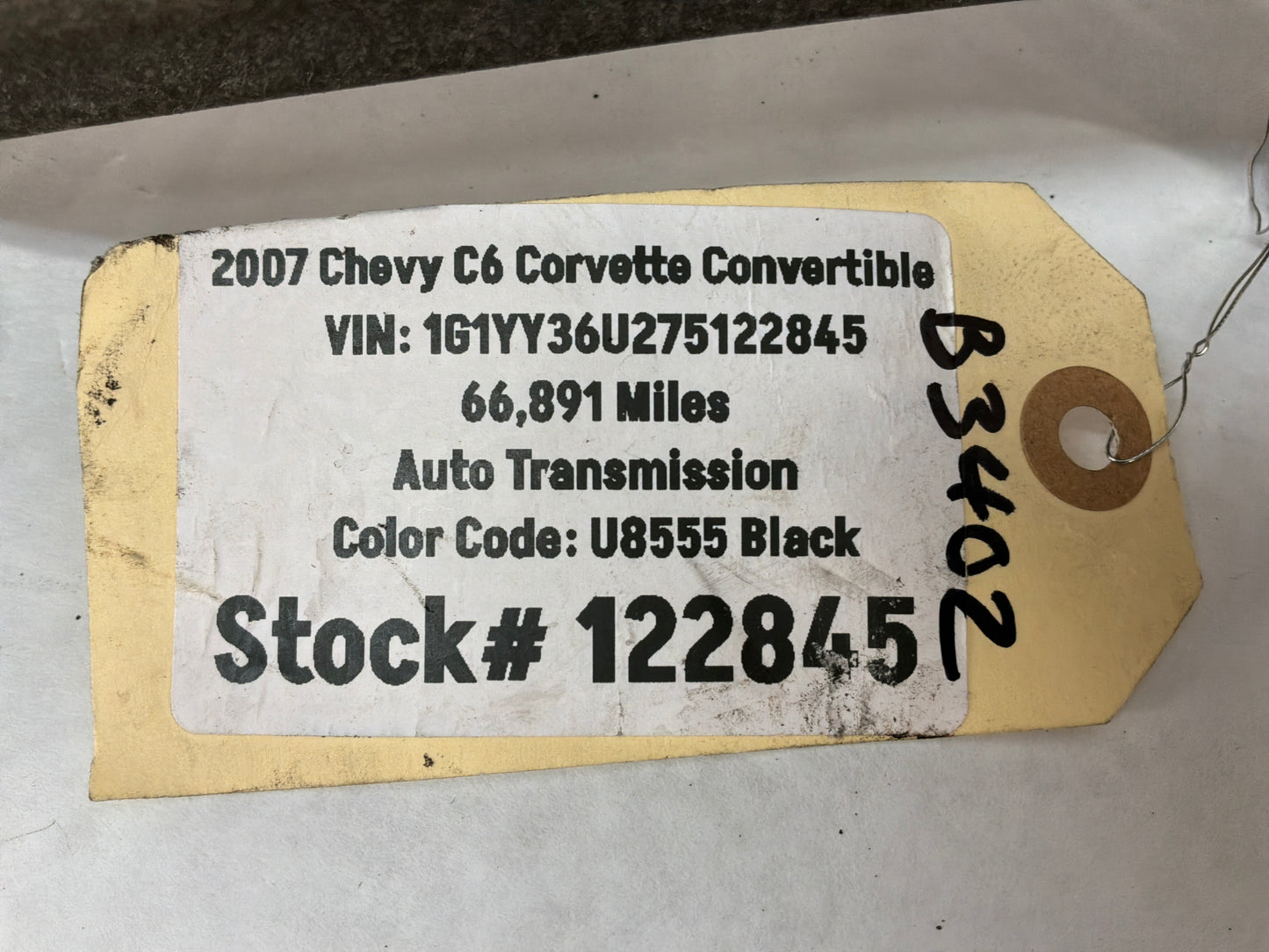 2007 C6 Corvette Convertible LH Driver Rear Suspension Lower Control Arm OEM