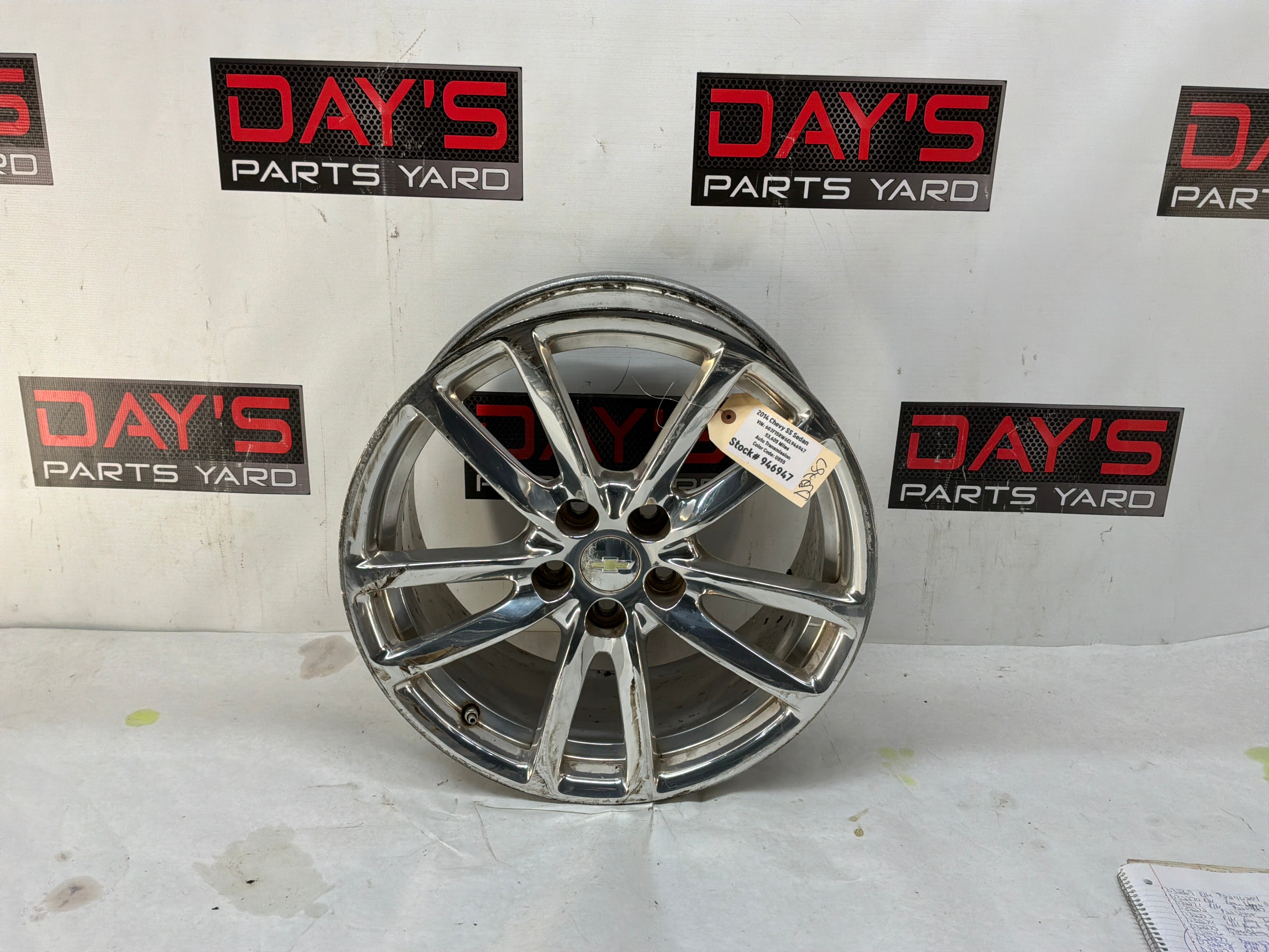 2014 Chevy SS Sedan Factory OEM Rear Wheel 19X9 | Day's Parts Yard