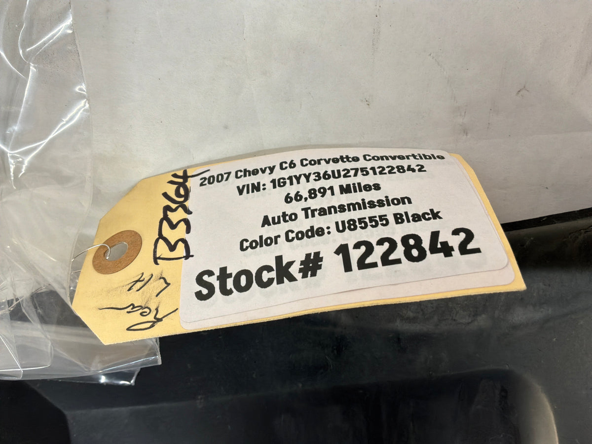 2007 Chevy C6 Corvette Convertible LH Driver Rear Fender Wheel House Well Liner OEM