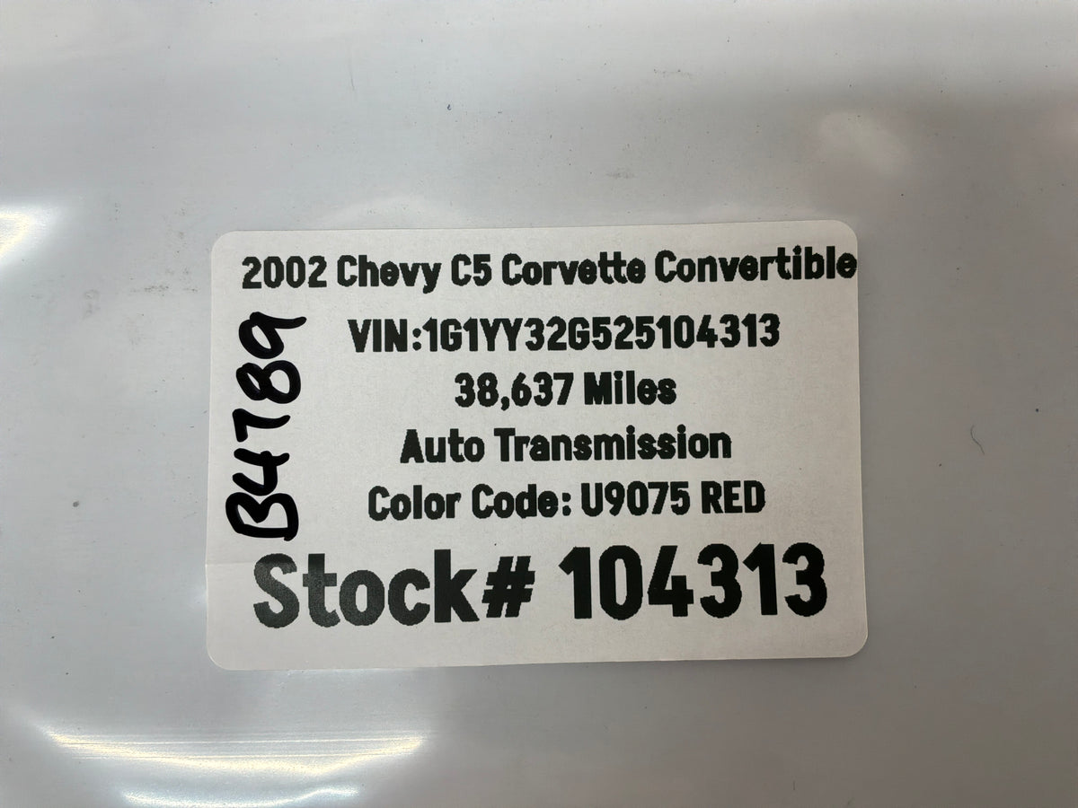 2002 Chevy C5 Corvette Convertible Wheel Center Cap No Logo NEW