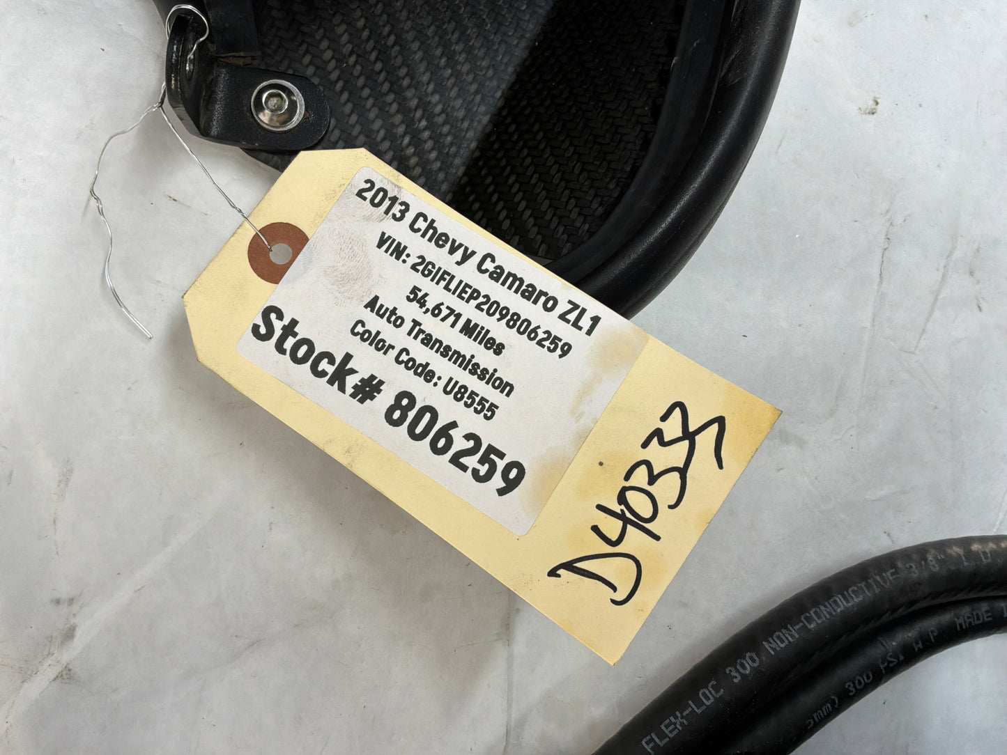 2013 Chevy Camaro ZL1 K&N 63-3079 Cold Air Intake Carbon Fiber CAI