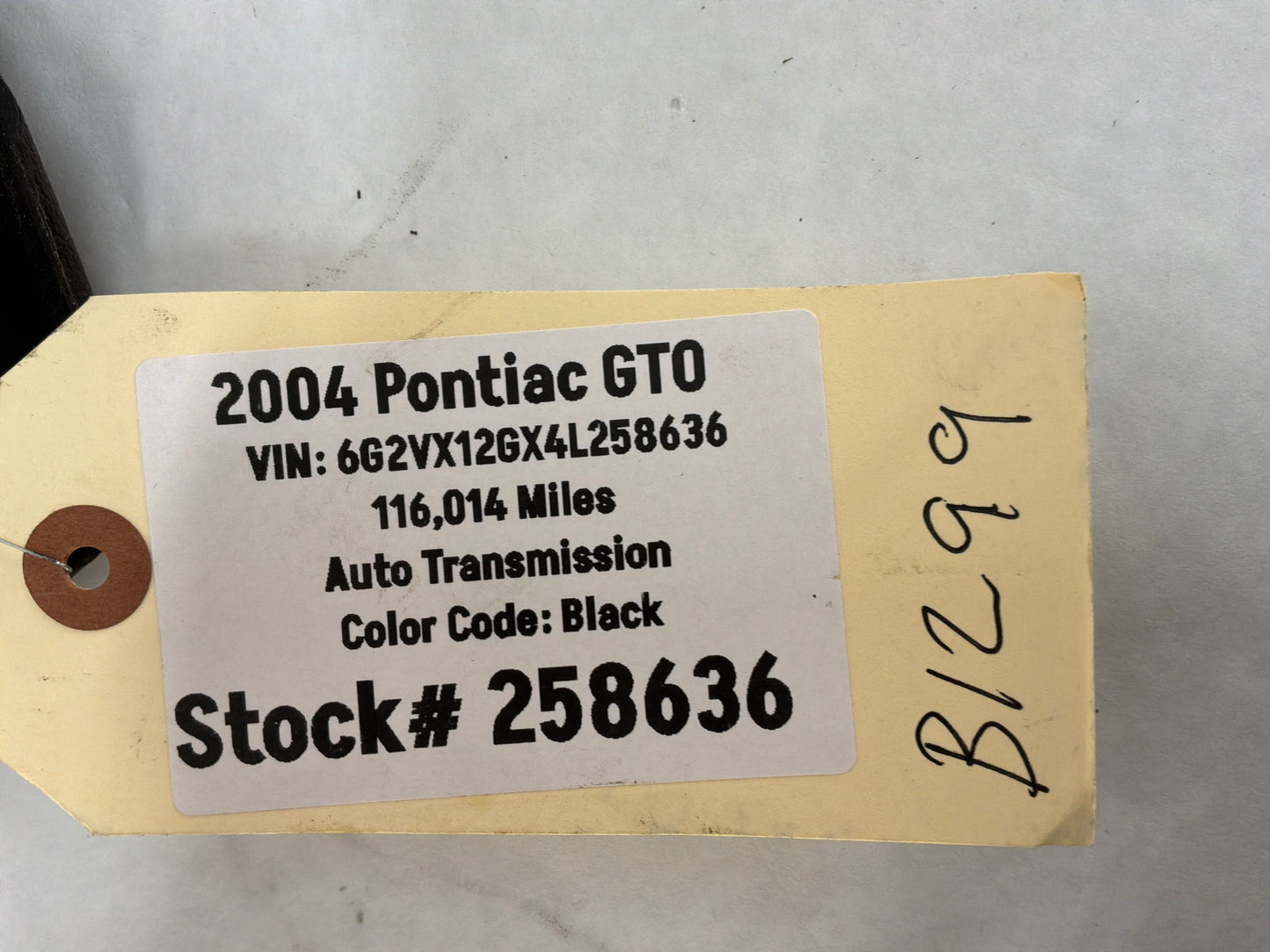 2004 Pontiac GTO Emergency E Brake Parking Handle Lever OEM