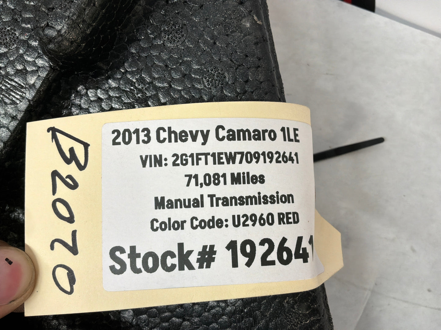 2013 Chevy Camaro 1LE Spare Tire Air Compressor Inflator w/ Sealant OEM