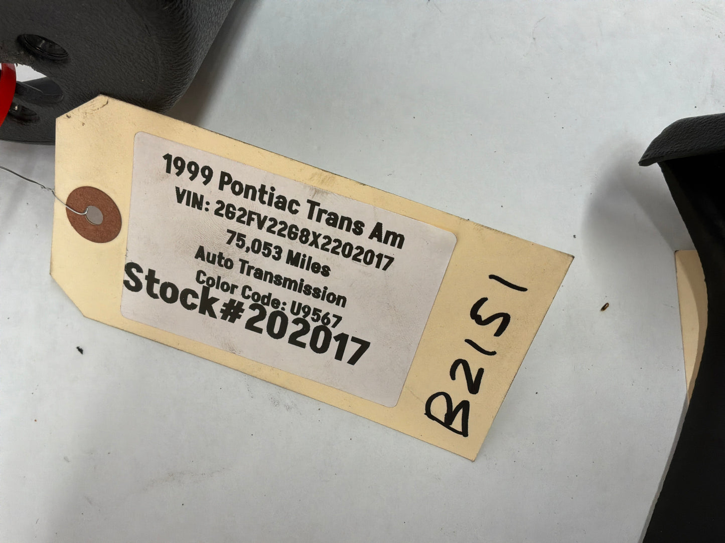 1999 Pontiac Trans Am WS6 RH & LH Interior A Pillar Windshield Trim OEM