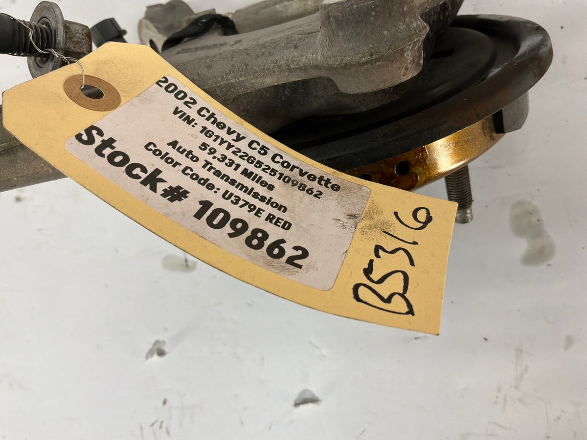 2002 Chevy C5 Corvette LH Driver Front Suspension Spindle Knuckle Hub OEM