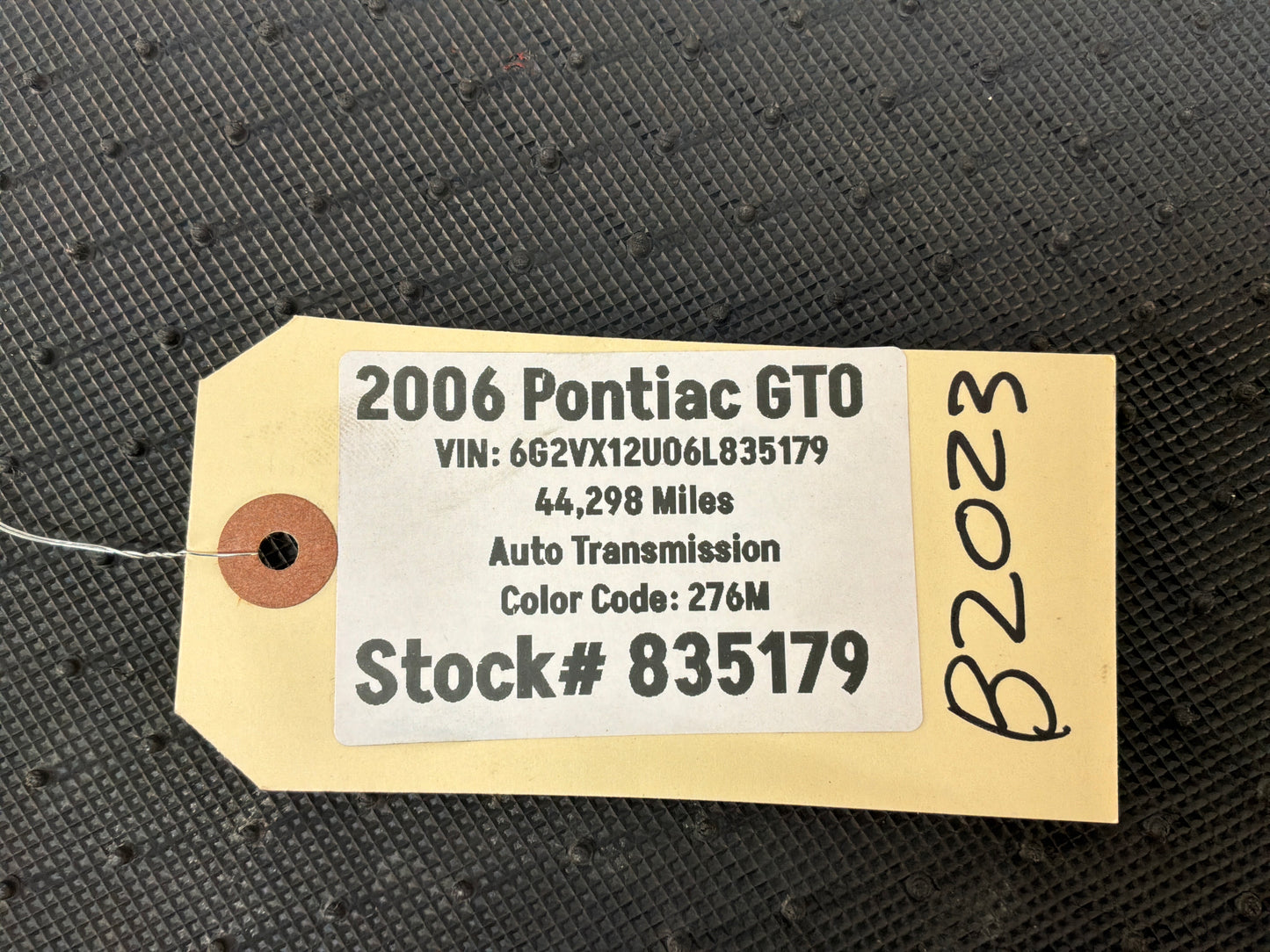 2006 Pontiac GTO Floor Mats Aftermarket