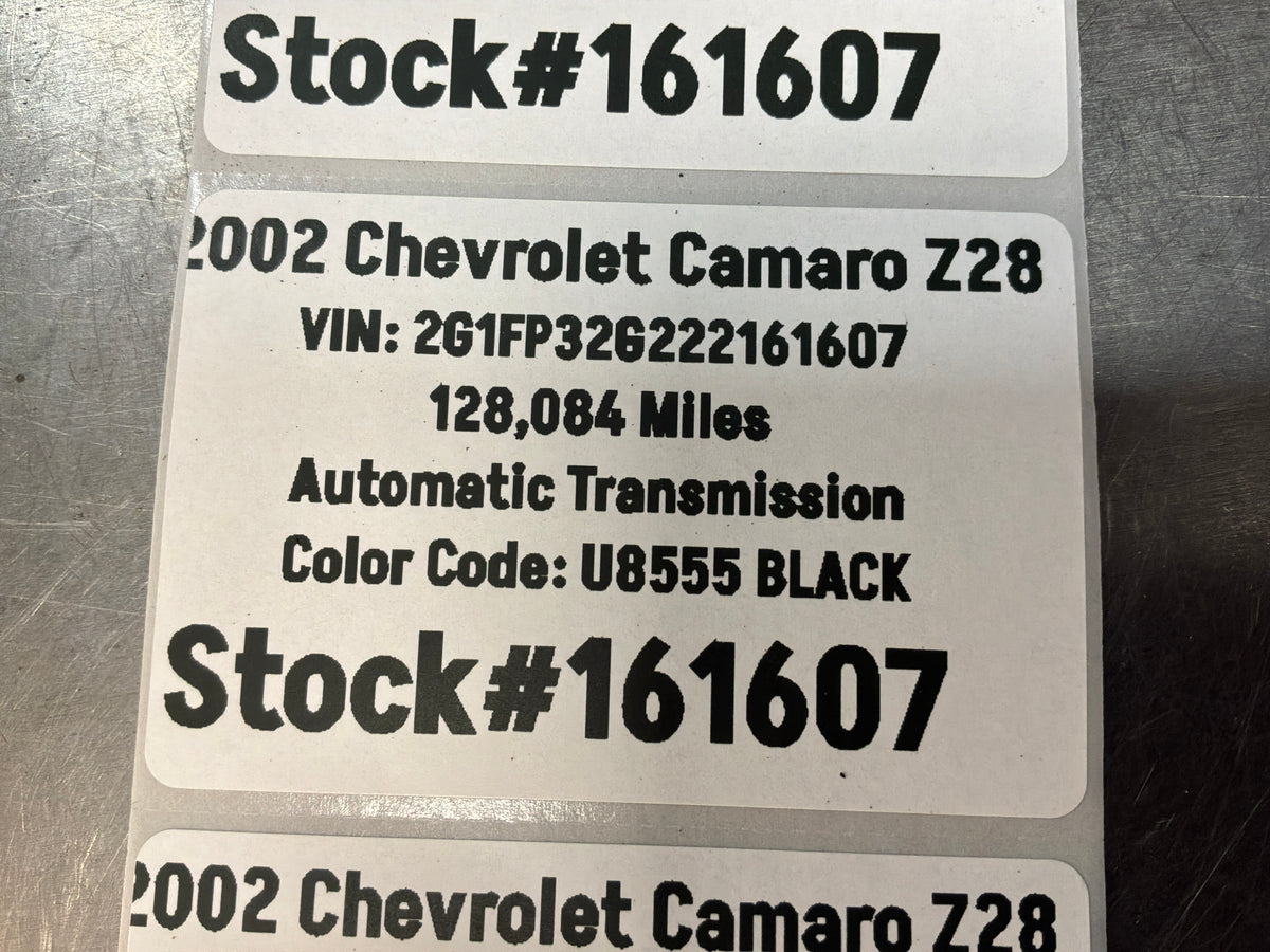 2002 Chevy Camaro Z28 RH Passenger Sunvisor Sun Visor Shade Tan OEM
