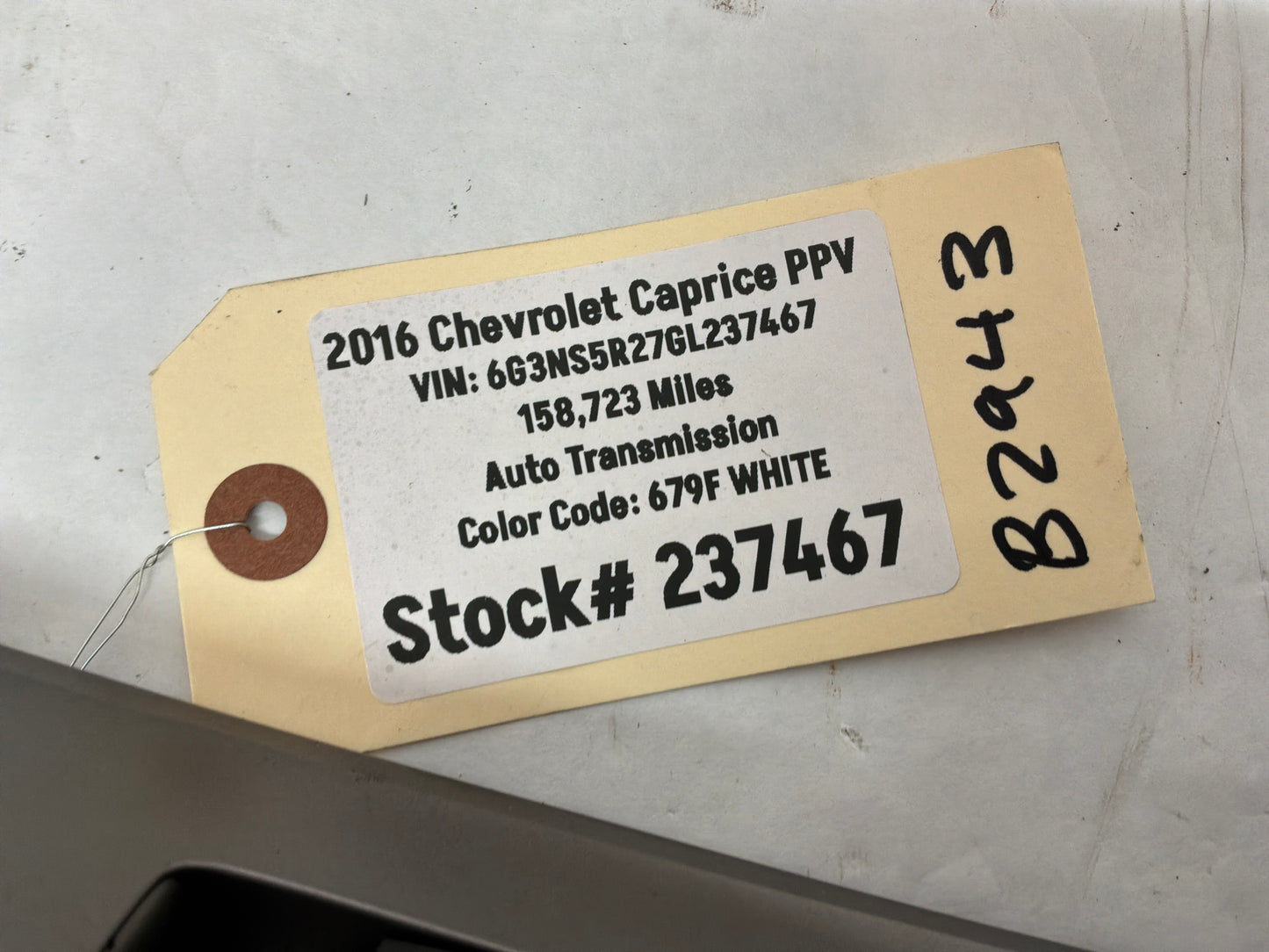 2016 Chevy Caprice PPV RH Passenger Front Power Window Switch OEM