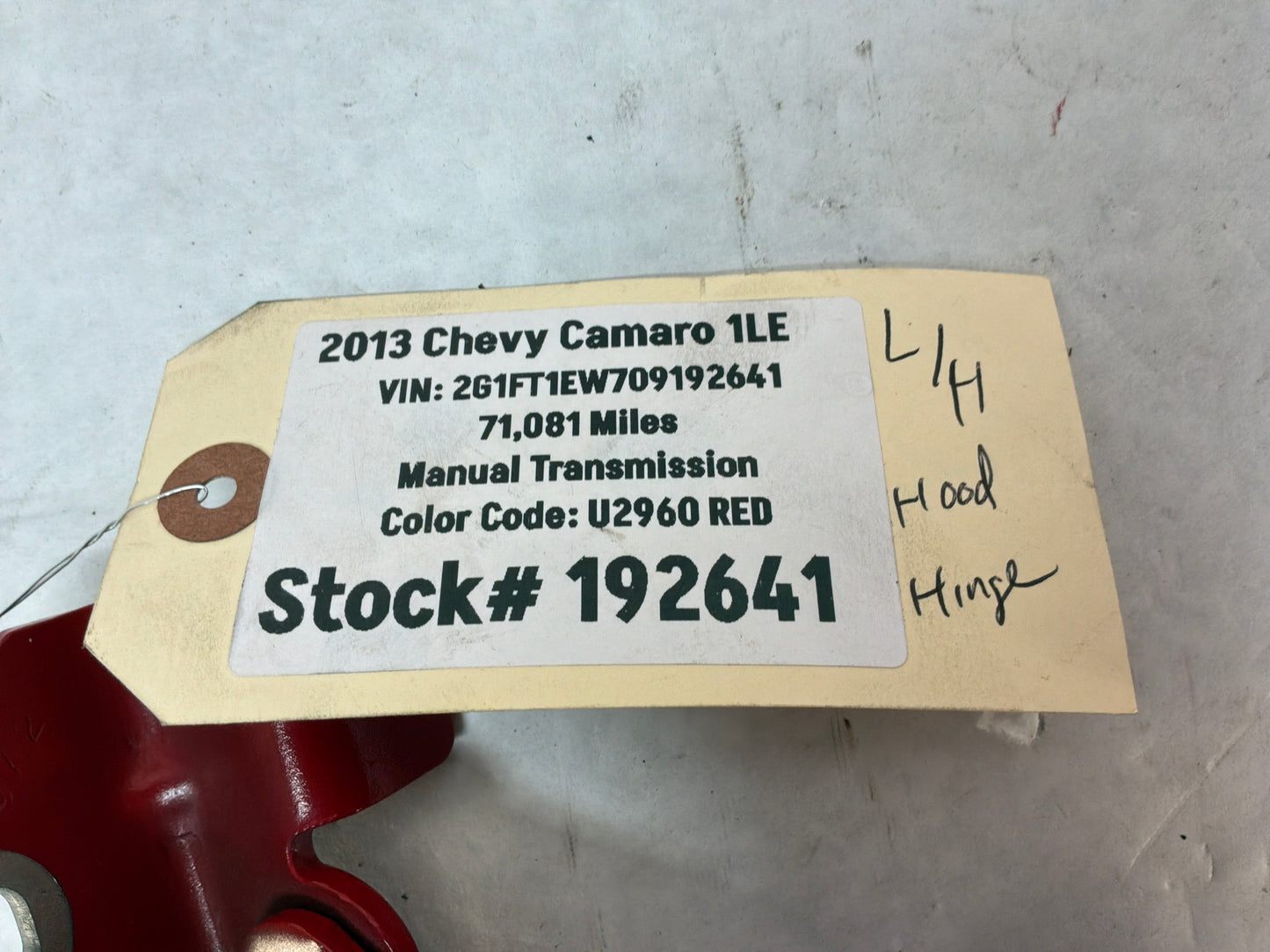 2013 Chevy Camaro 1LE RH & LH Hood Hinges OEM
