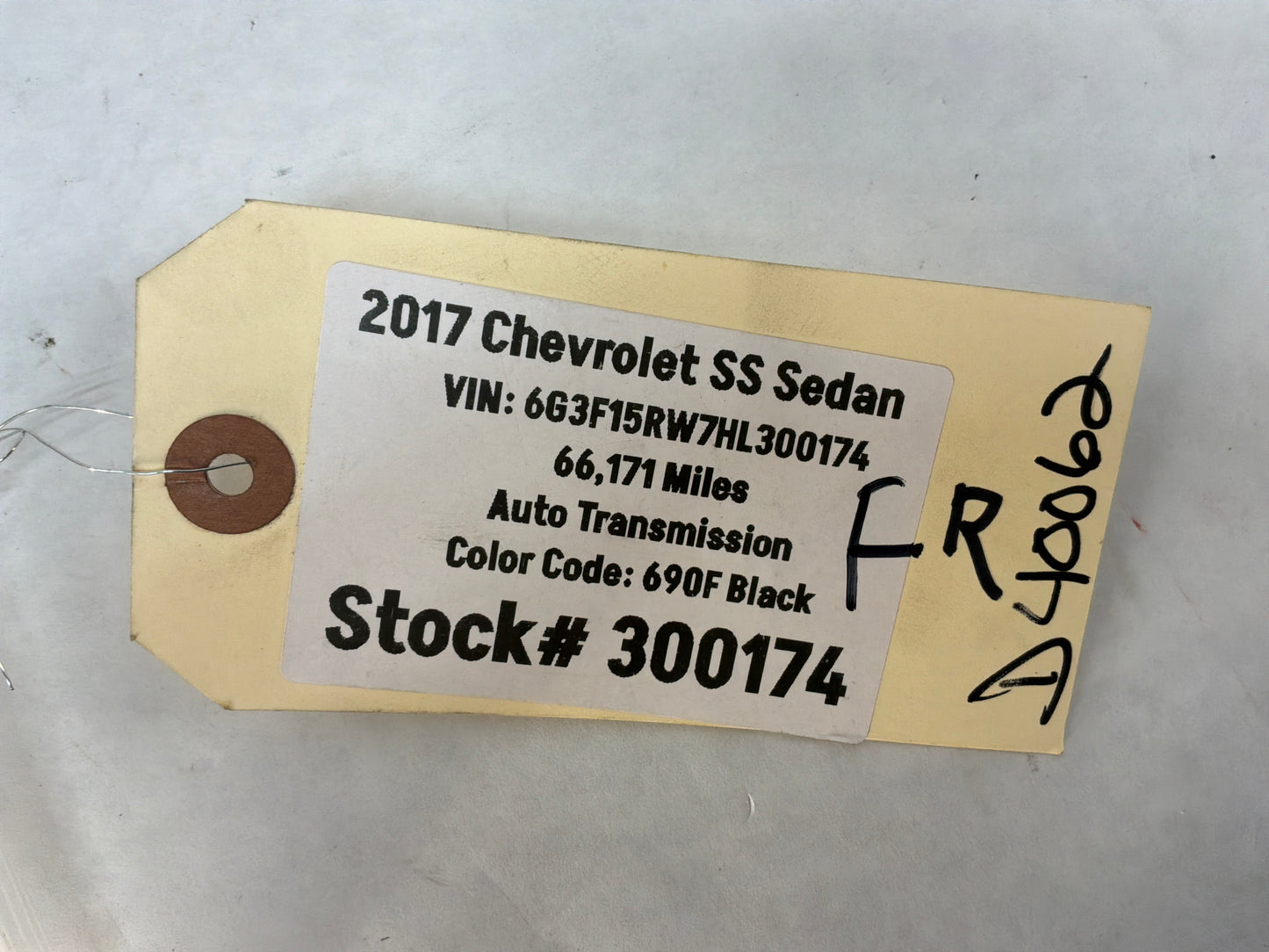 2017 Chevy SS Sedan RH Passenger Front Exterior Door Handle OEM