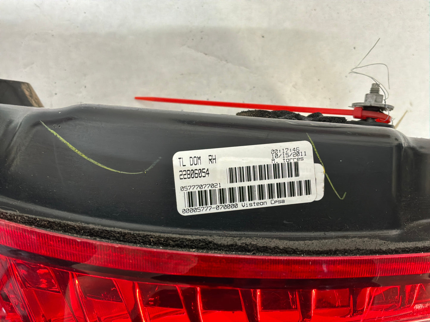 Rh taillight - Day's Parts Yard