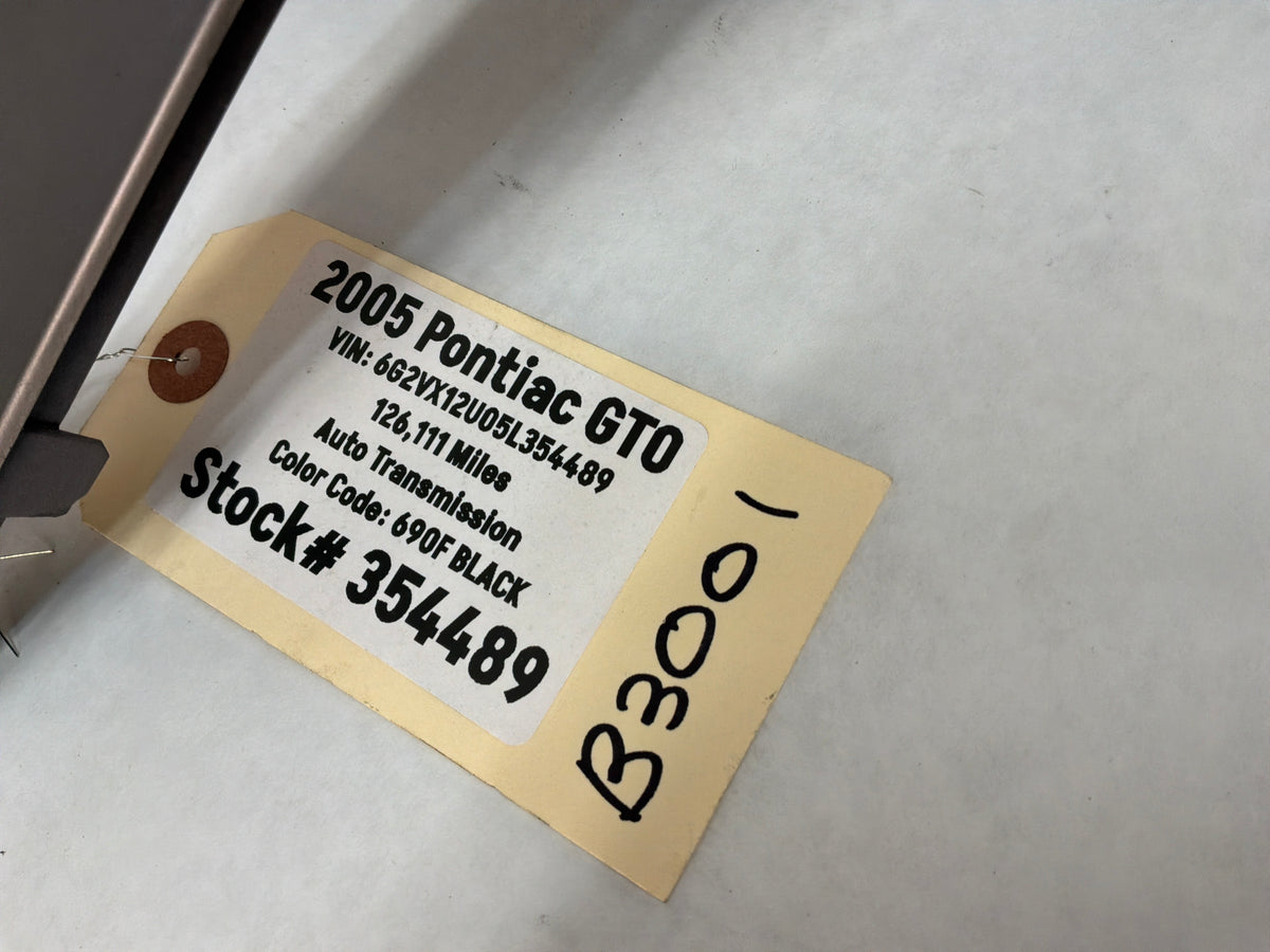2005 Pontiac GTO Center Dash Radio HVAC Bezel Plate Panel Trim OEM
