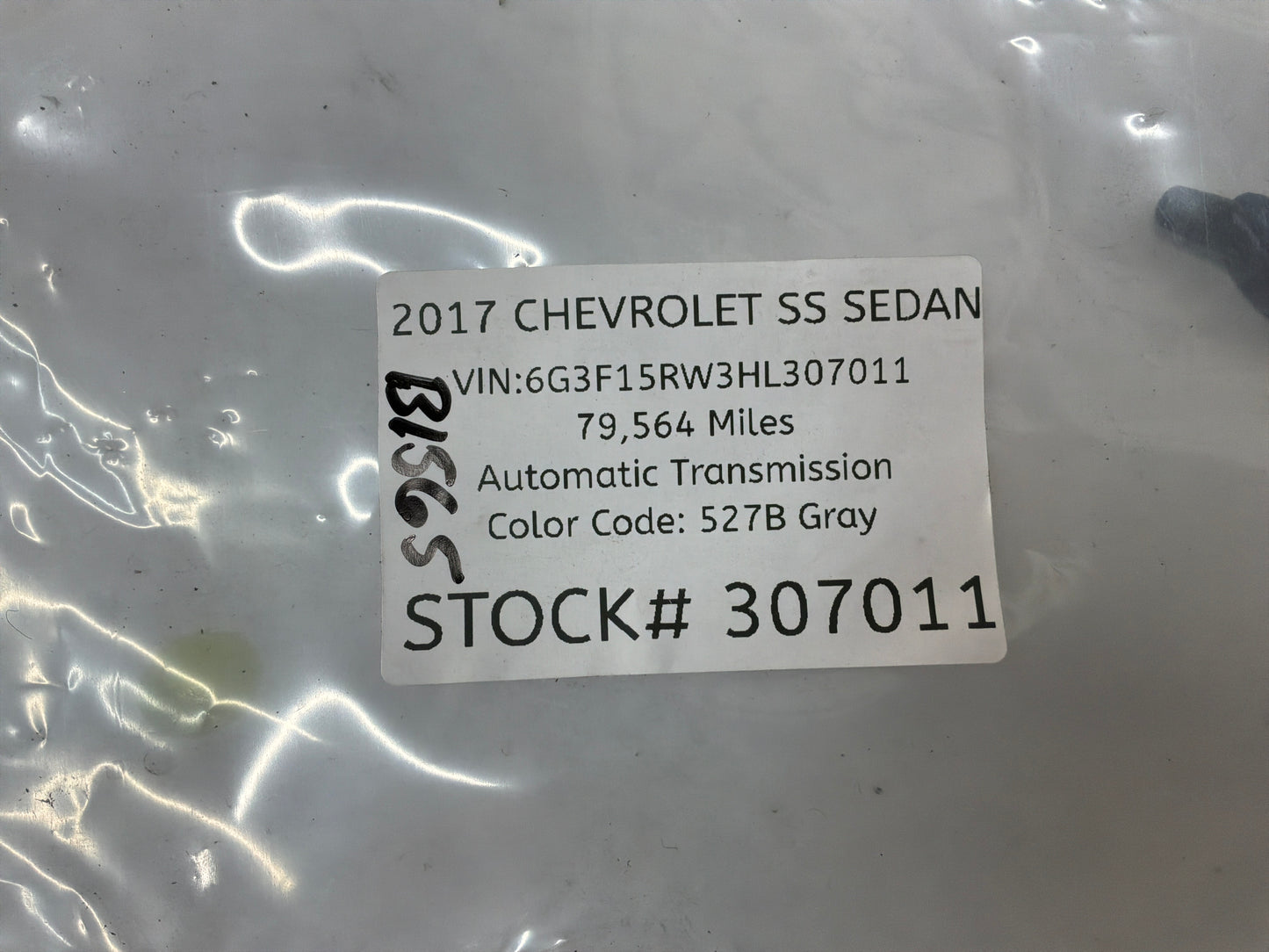 2017 Chevy SS Sedan RH & LH Rear Body Quarter Positive Air Pressure Vents Grills OEM