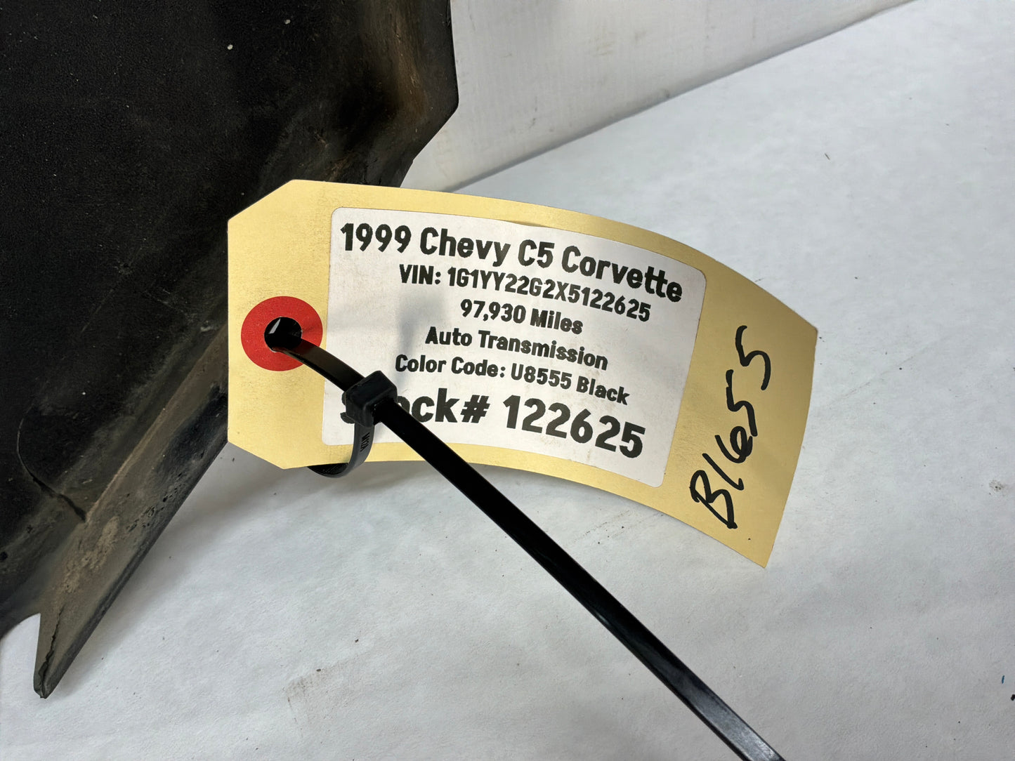 1999 Chevy C5 Corvette RH Passenger Front Fender Black OEM