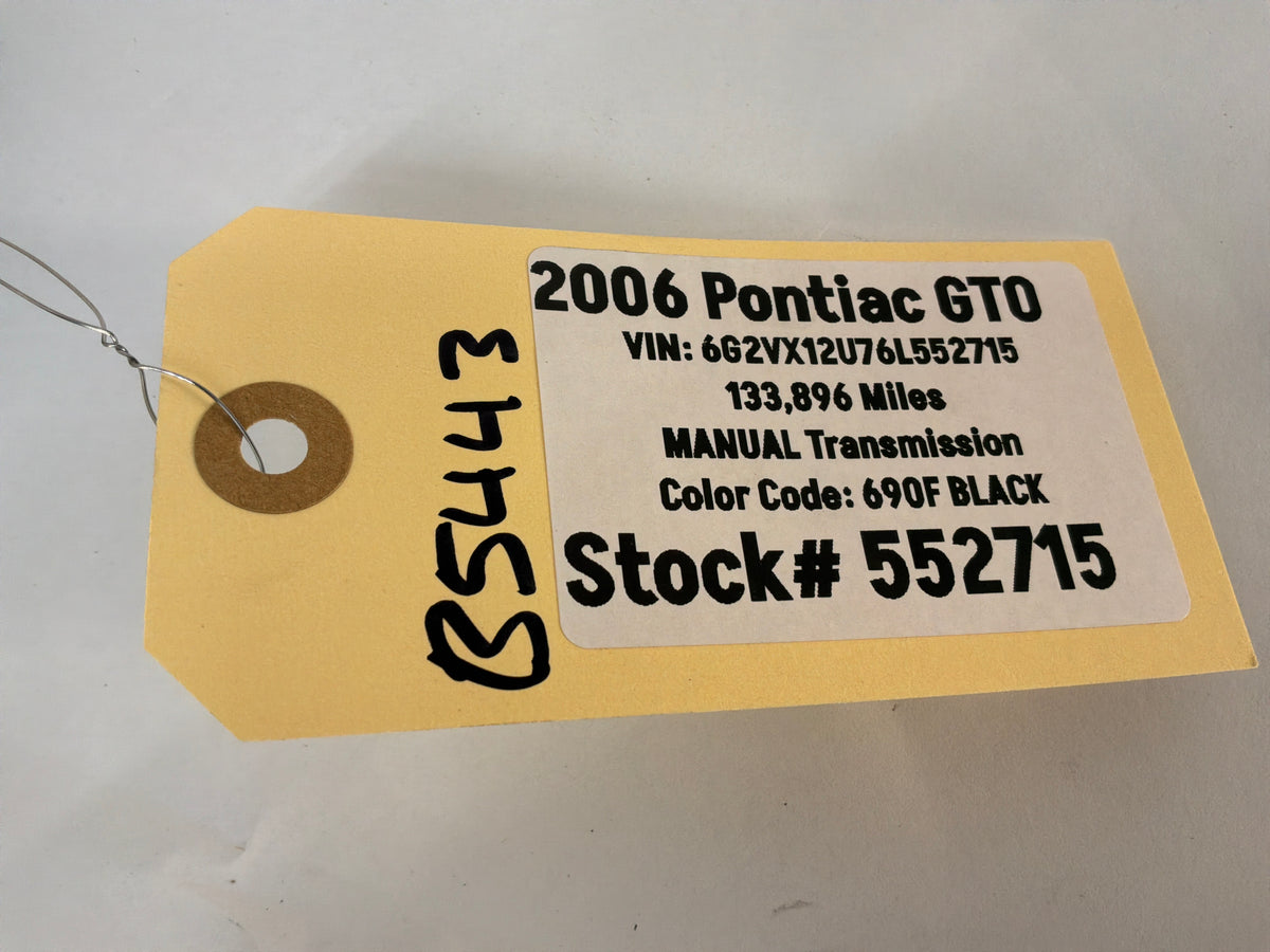 2006 Pontiac GTO Ignition Ring OEM