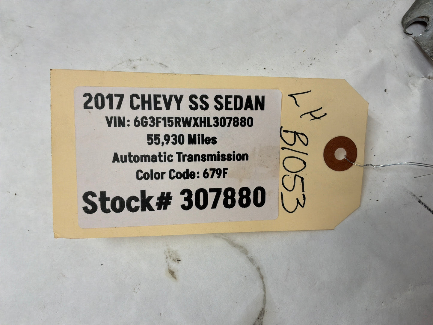 2017 Chevy SS Sedan LH Driver Weld On Hood Hinge Brackets Mounts OEM