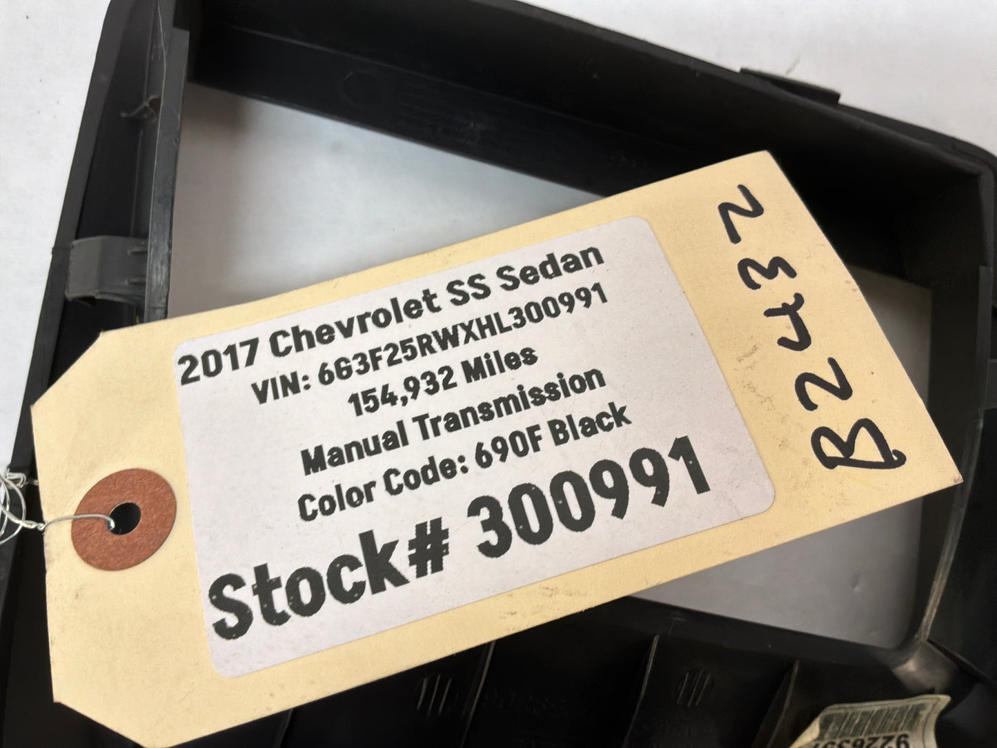 2016 Chevy SS Sedan Heads Up Display Bezel Trim HUD OEM