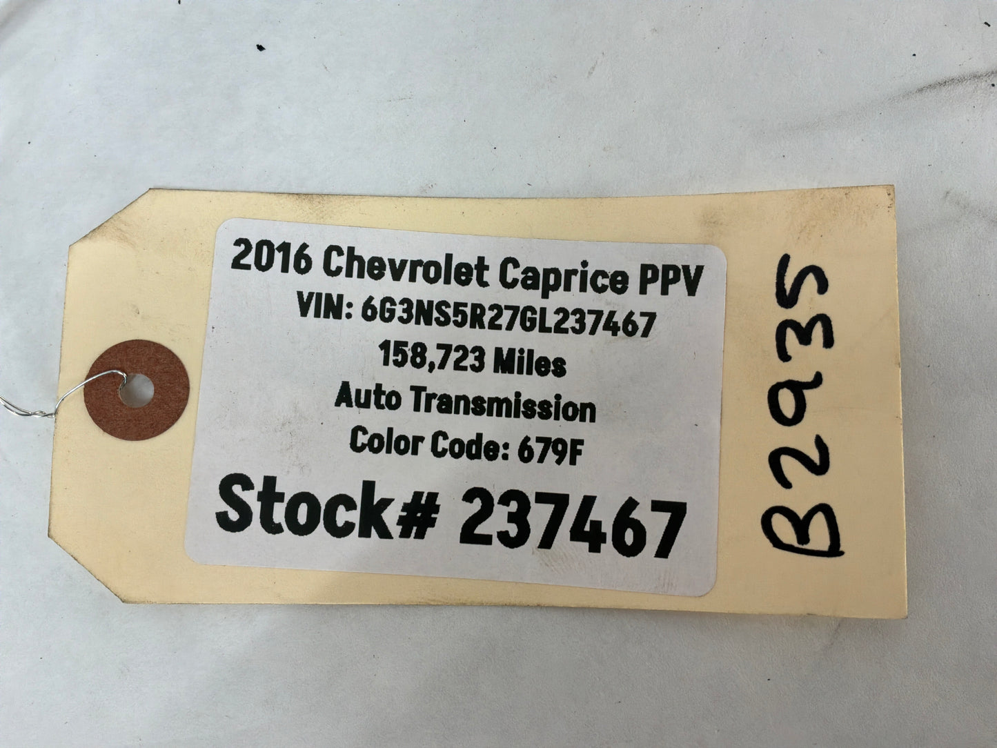 2016 Chevy Caprice PPV Radio Stereo Antenna OEM