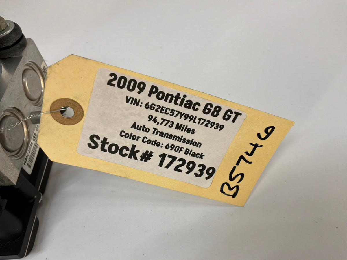 2009 Pontiac G8 GT ABS Anti-Lock Brake Control Module OEM × - Day's Parts Yard