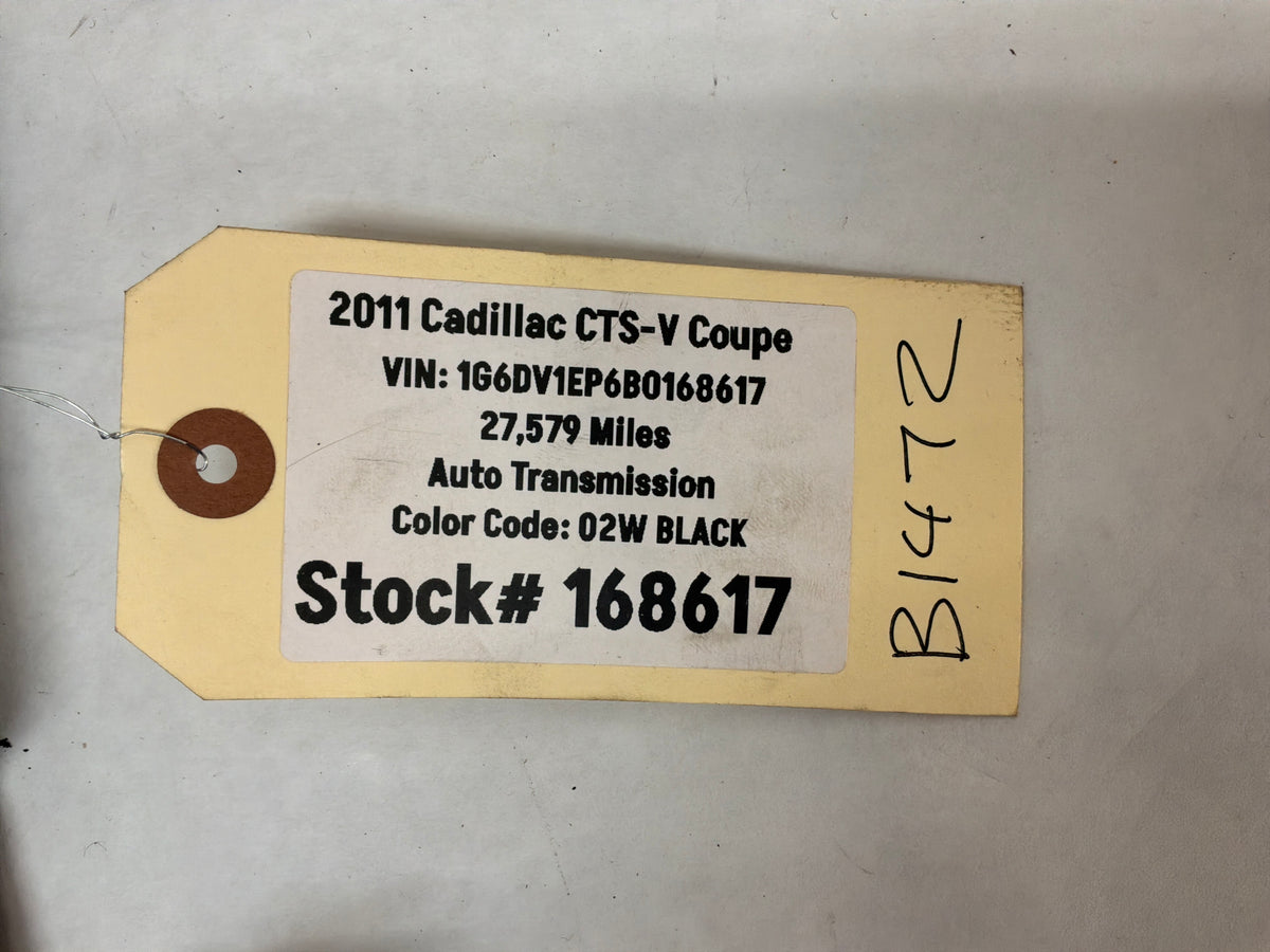 2011 Cadillac CTS-V Coupe Recaro LH Driver Front Lower Seat Cover Trim Panel OEM