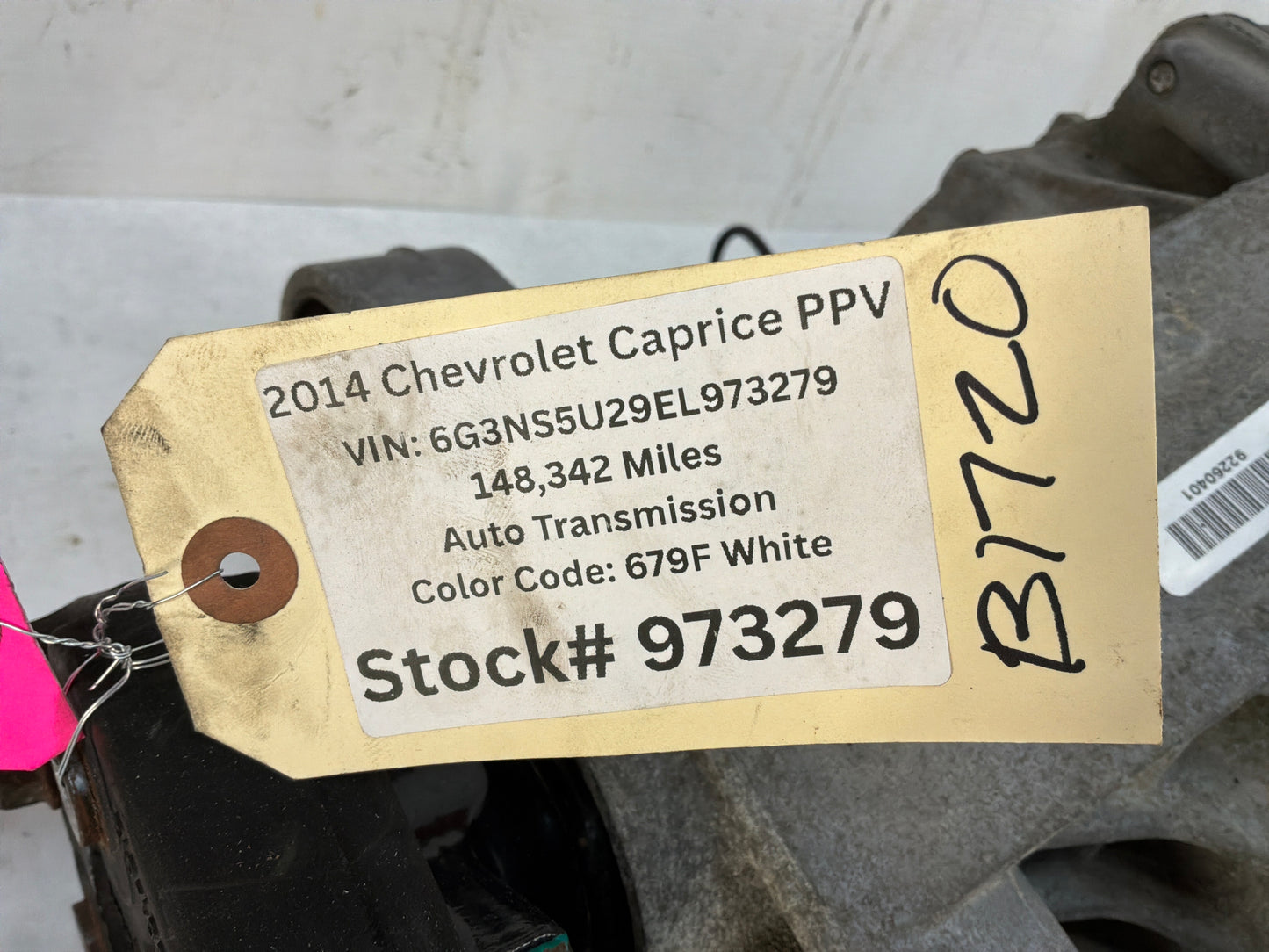 2014 Chevy Caprice PPV Rear End Rearend Carrier Differential 2.92 LSD OEM