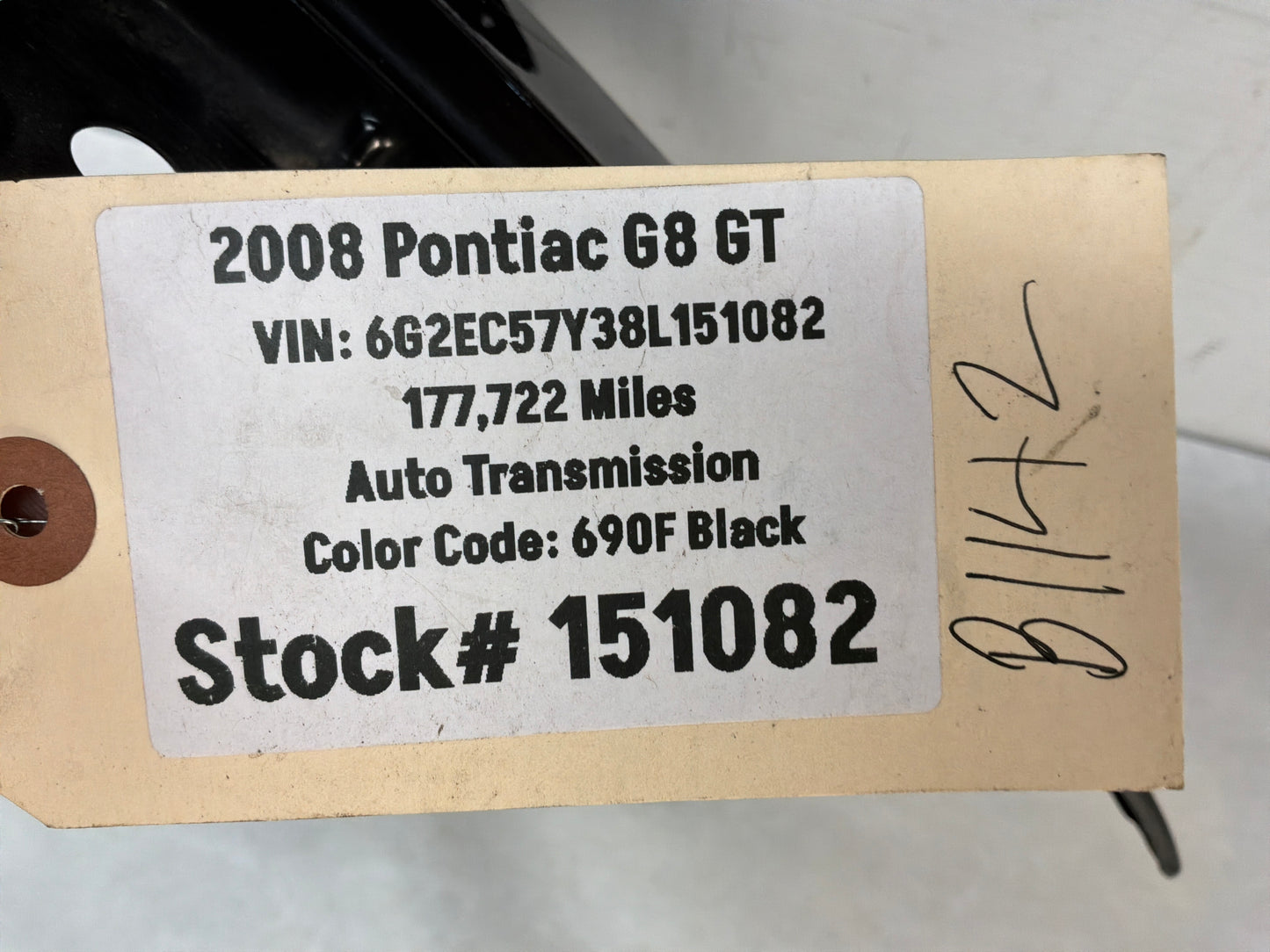 2008 Pontiac G8 GT LH Driver Fender Black OEM