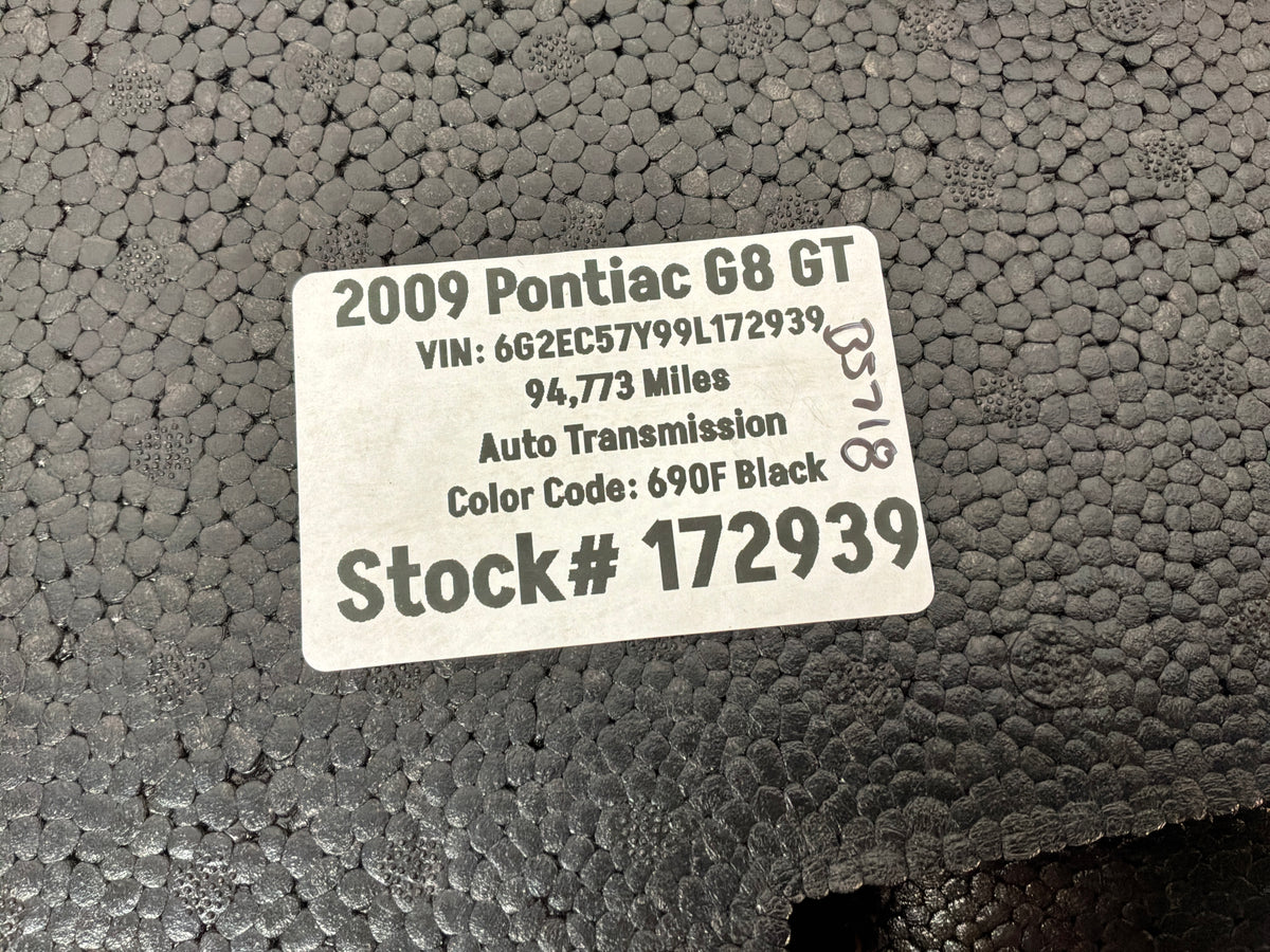 2009 Pontiac G8 GT Complete Tire Air Inflator Sealant and Foam OEM - Day's Parts Yard