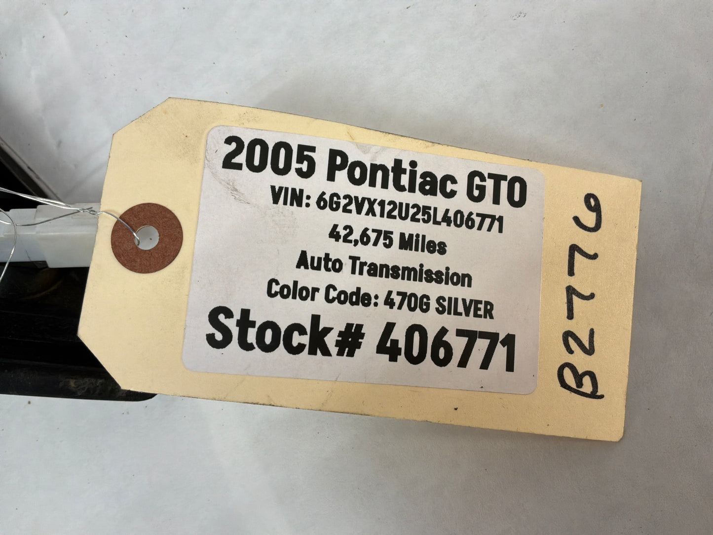 2005 Pontiac GTO LH Driver Exterior Side Mirror Silver OEM