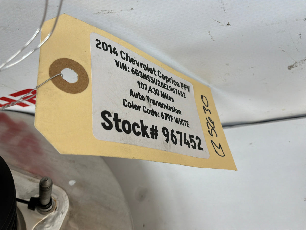 2014 Chevy Caprice PPV Brake Booster w/ Reservoir OEM