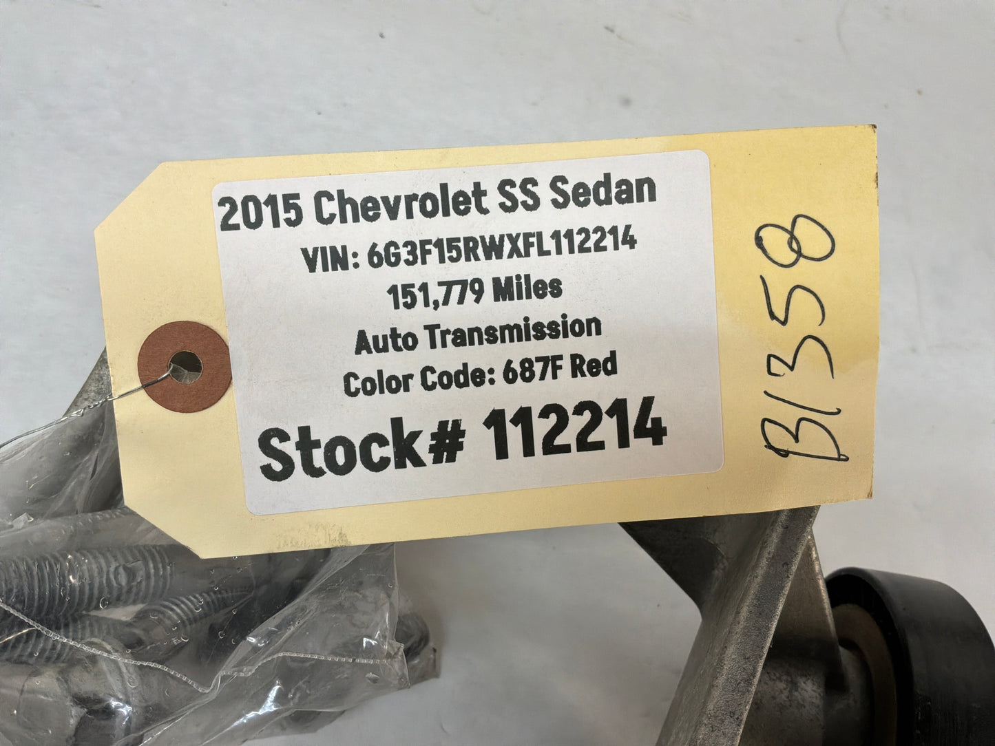 2015 Chevy SS Sedan AC A/C Air Conditioner Compressor Bracket w/ Hardware OEM
