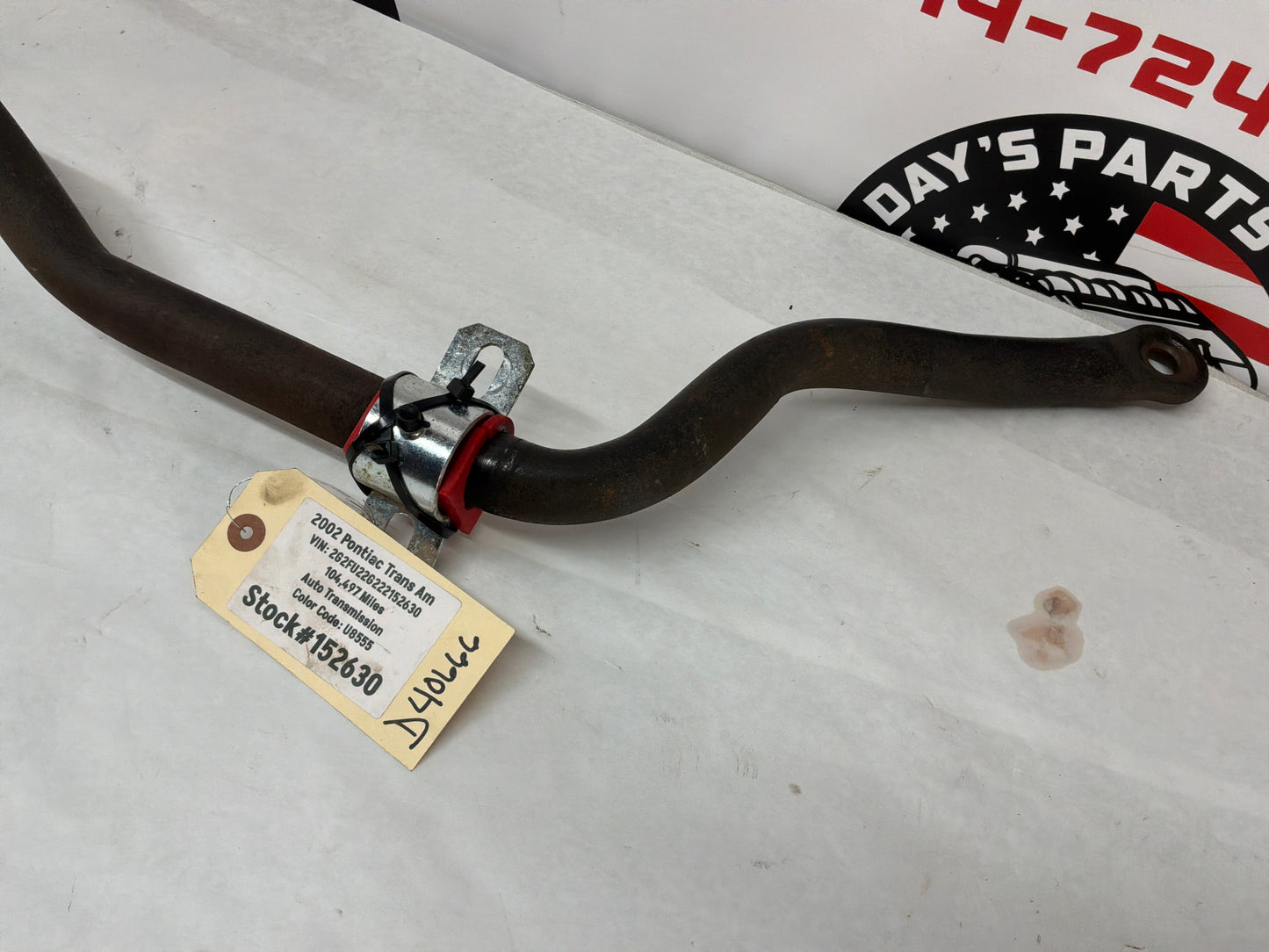 2002 Pontiac Trans Am WS6 Front Sway Bar OEM