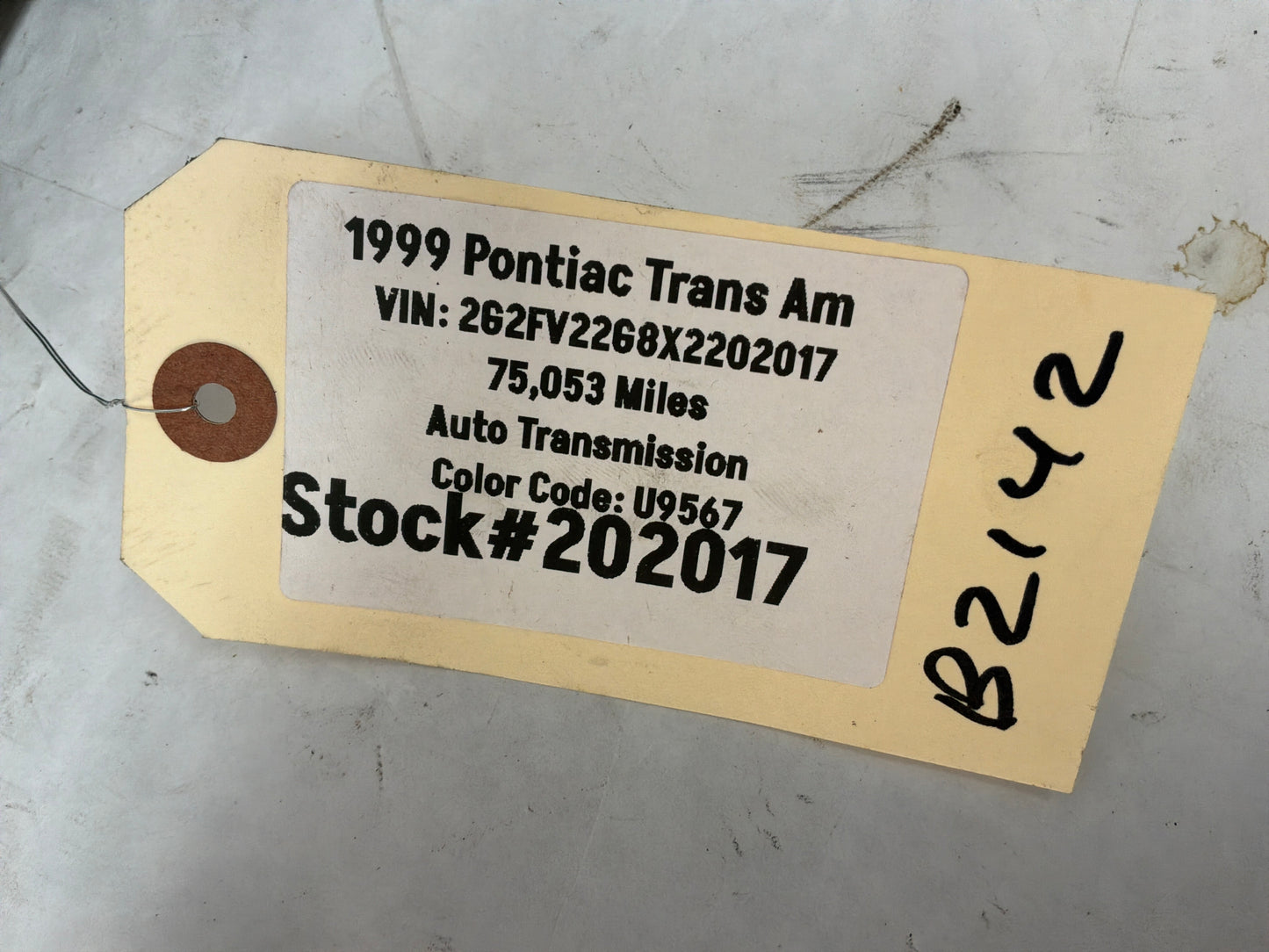 1999 Pontiac Trans Am WS6 Glove Box Compartment OEM