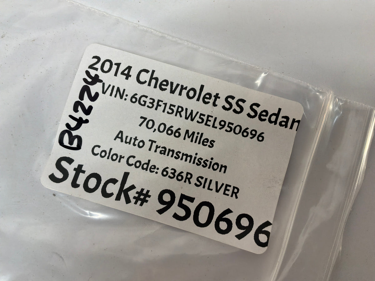 2014 Chevy SS Sedan SS Trunk Emblem Badge OEM