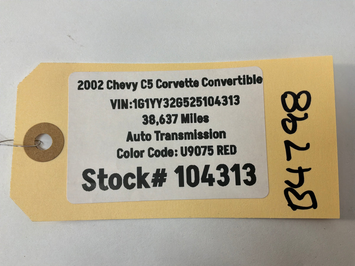 2002 Chevy C5 Corvette Convertible RH & LH Fuel Gas Tank Heat Shield Straps OEM