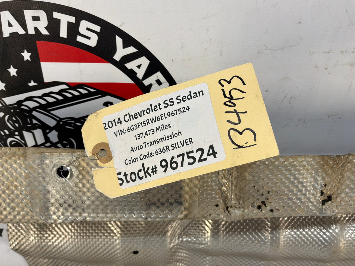 2014 Chevy SS Sedan Transmission Tunnel Exhaust Heat Shield Cover OEM