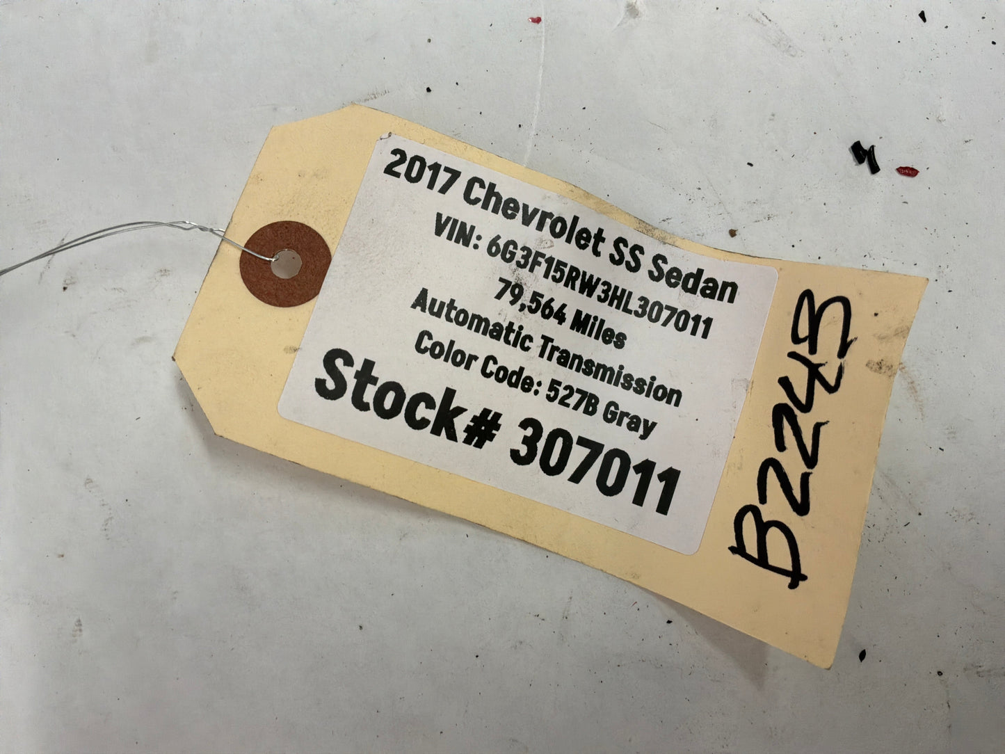2017 Chevy SS Sedan Positive Starter Alternator Wire Wiring Harness Cable OEM