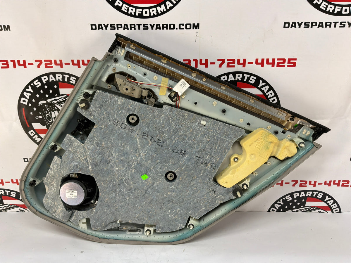 2009 Cadillac CTS-V LH Driver Rear Interior Door Panel OEM Titanium