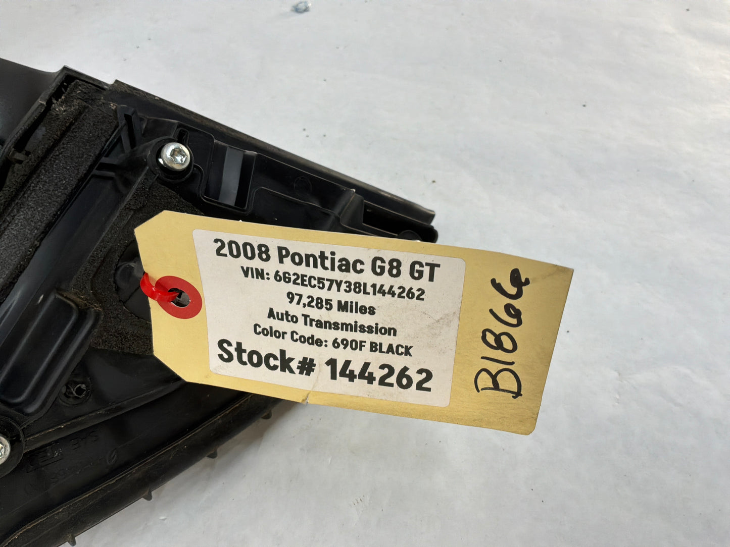 2008 Pontiac G8 GT RH Passenger Exterior Side Mirror Black OEM