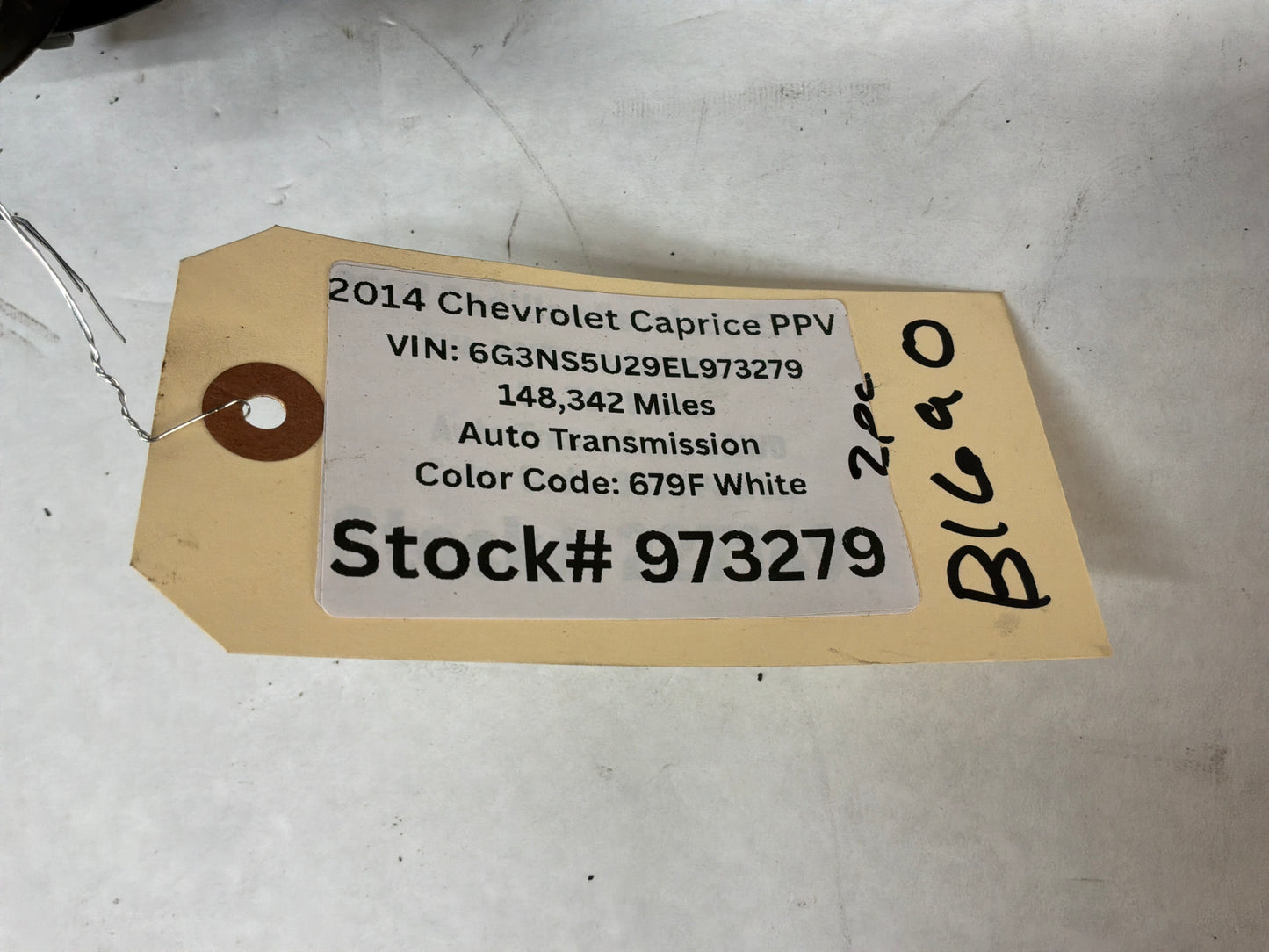 2014 Chevy Caprice PPV Factory Cold Air Intake OEM
