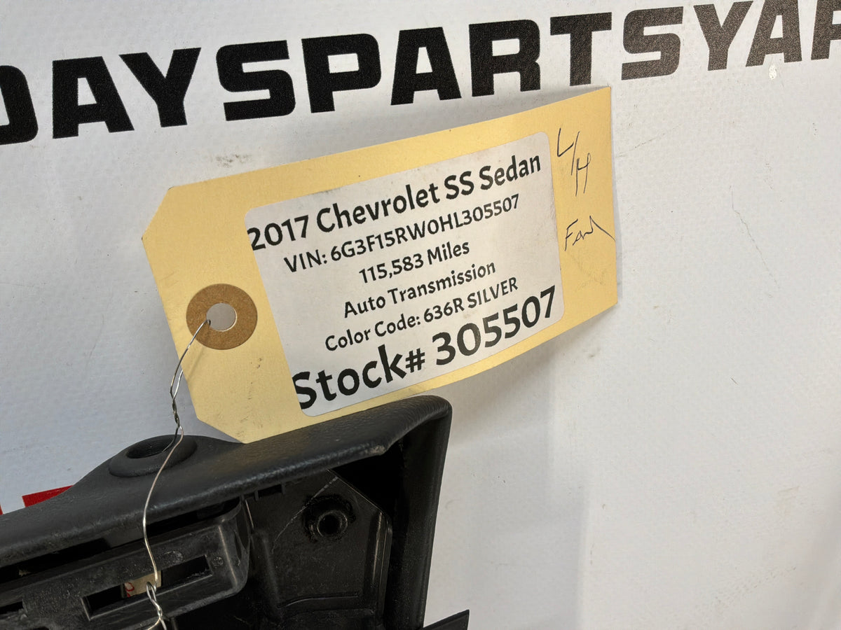 2017 Chevy SS Sedan LH Driver Front Interior Door Panel Trim OEM