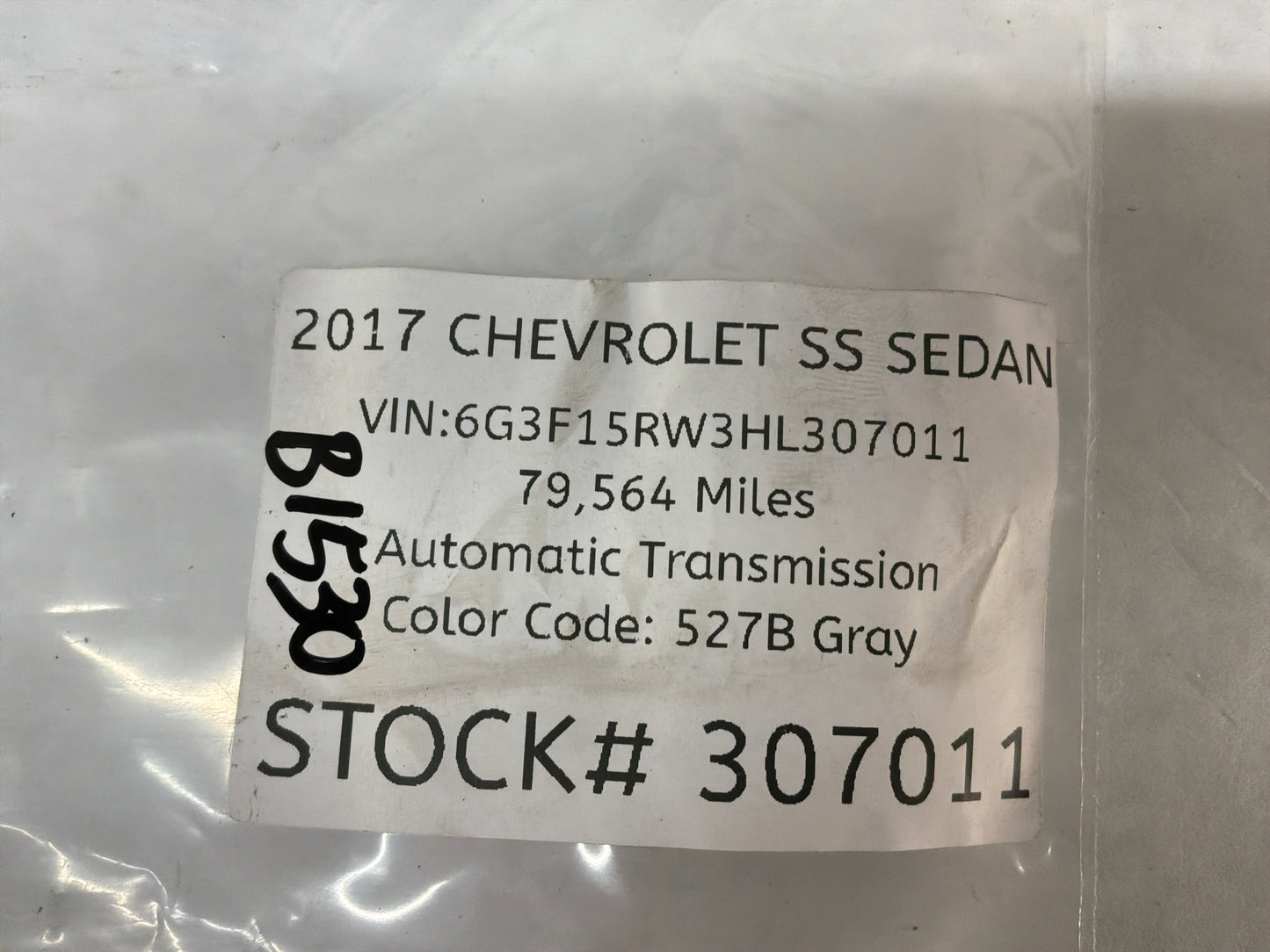 2017 Chevrolet SS Sedan MAF Mass Air Flow Sensor OEM