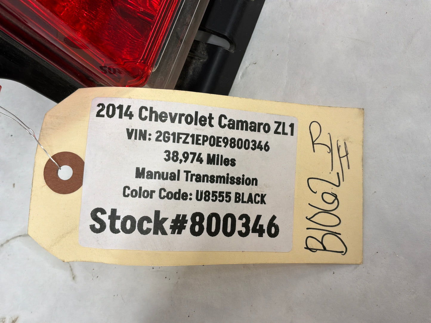 2014 Chevy Camaro ZL1 RH & LH LED Tail Light Lamp Taillights OEM