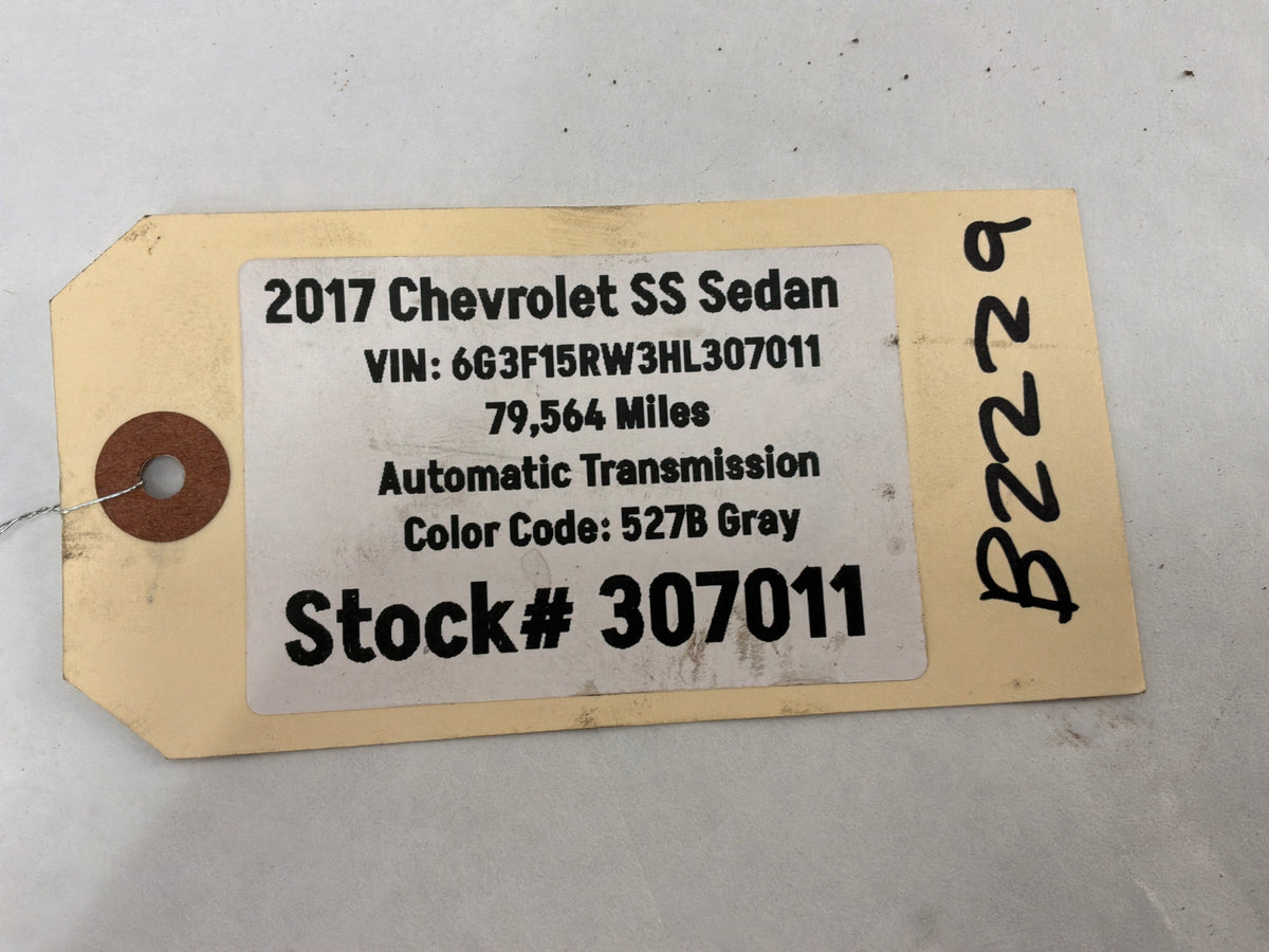 2017 Chevy SS Sedan Rear Bumper Support Brackets Braces Mounts RH & LH OEM