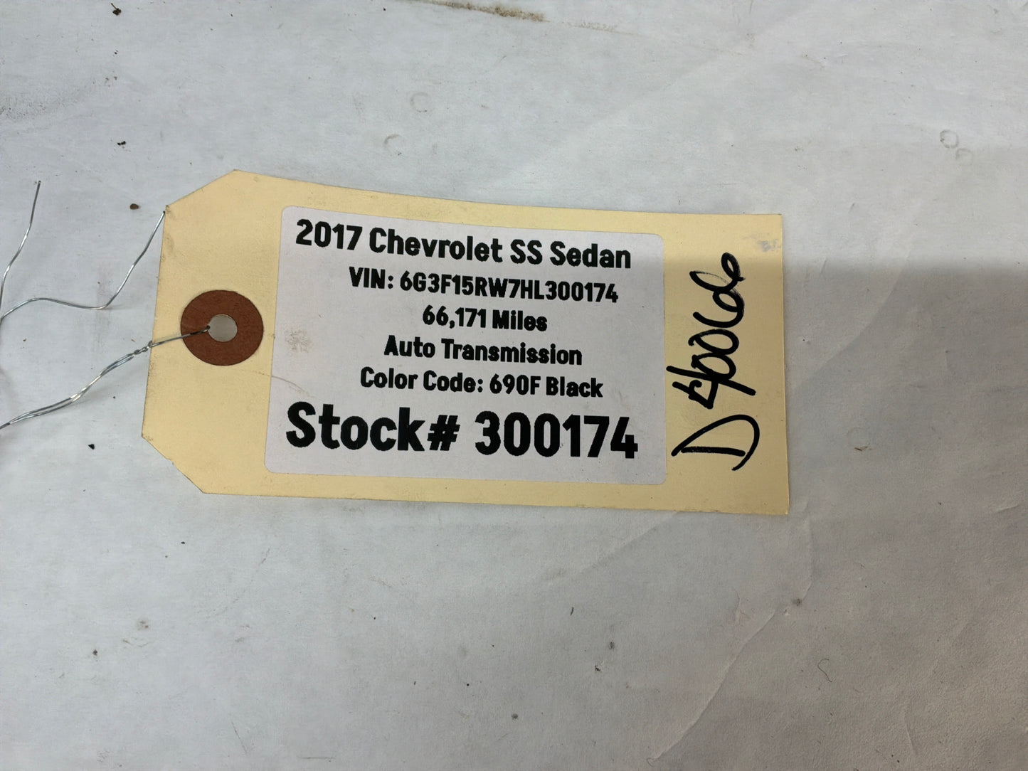 2017 Chevy SS Sedan Fire Wall Front Chassis Engine Bay Wire Wiring Harness OEM