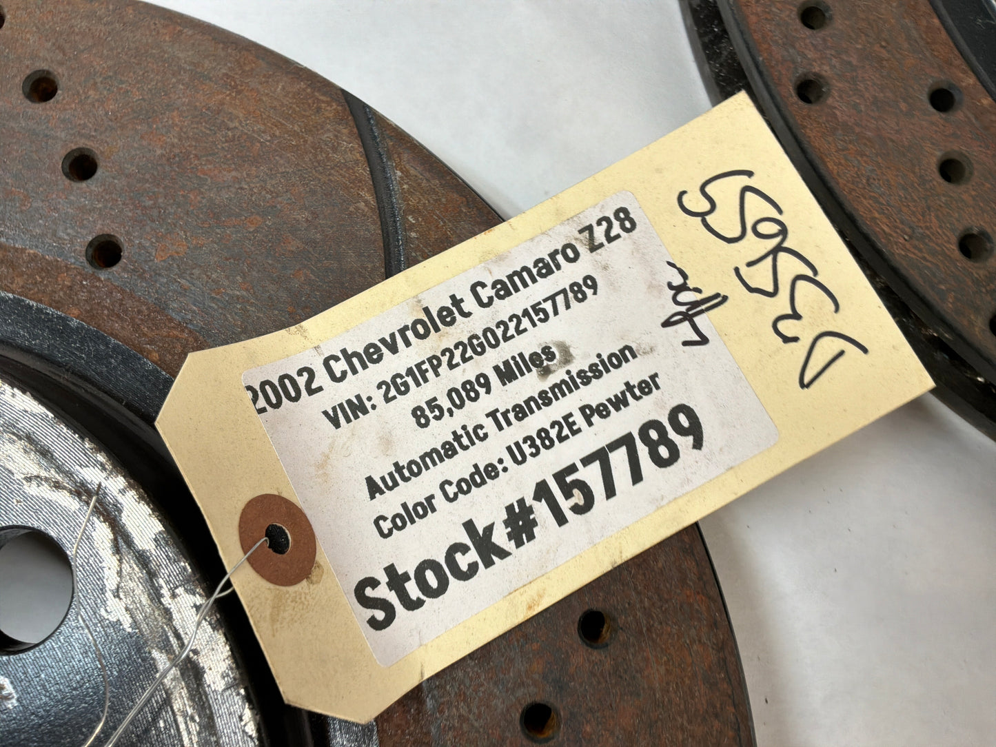 2002 Chevy Camaro Z28 Front and Rear Rotors Drilled and Slotted Rotors OEM