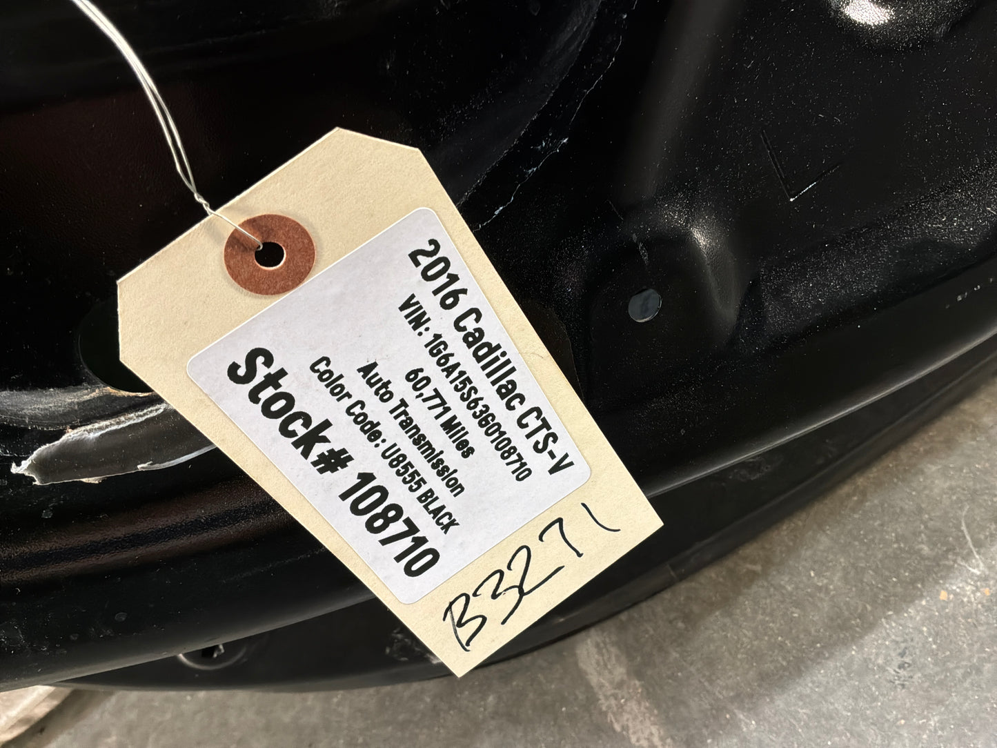 2016 Cadillac CTS-V Rear LH Driver Exterior Door OEM