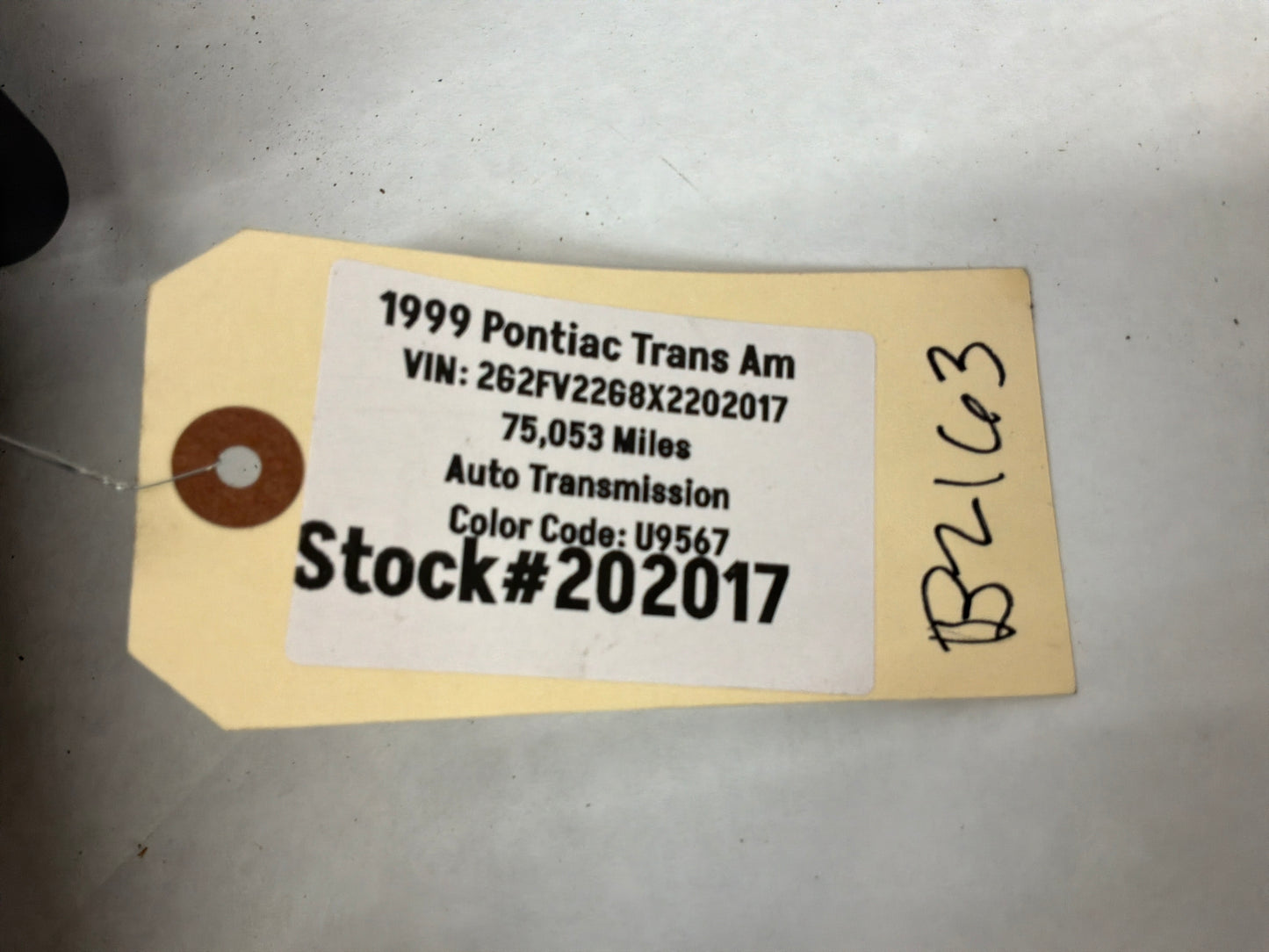 1999 Pontiac Trans Am WS6 Fronts and Rears Gray Leather Seats OEM