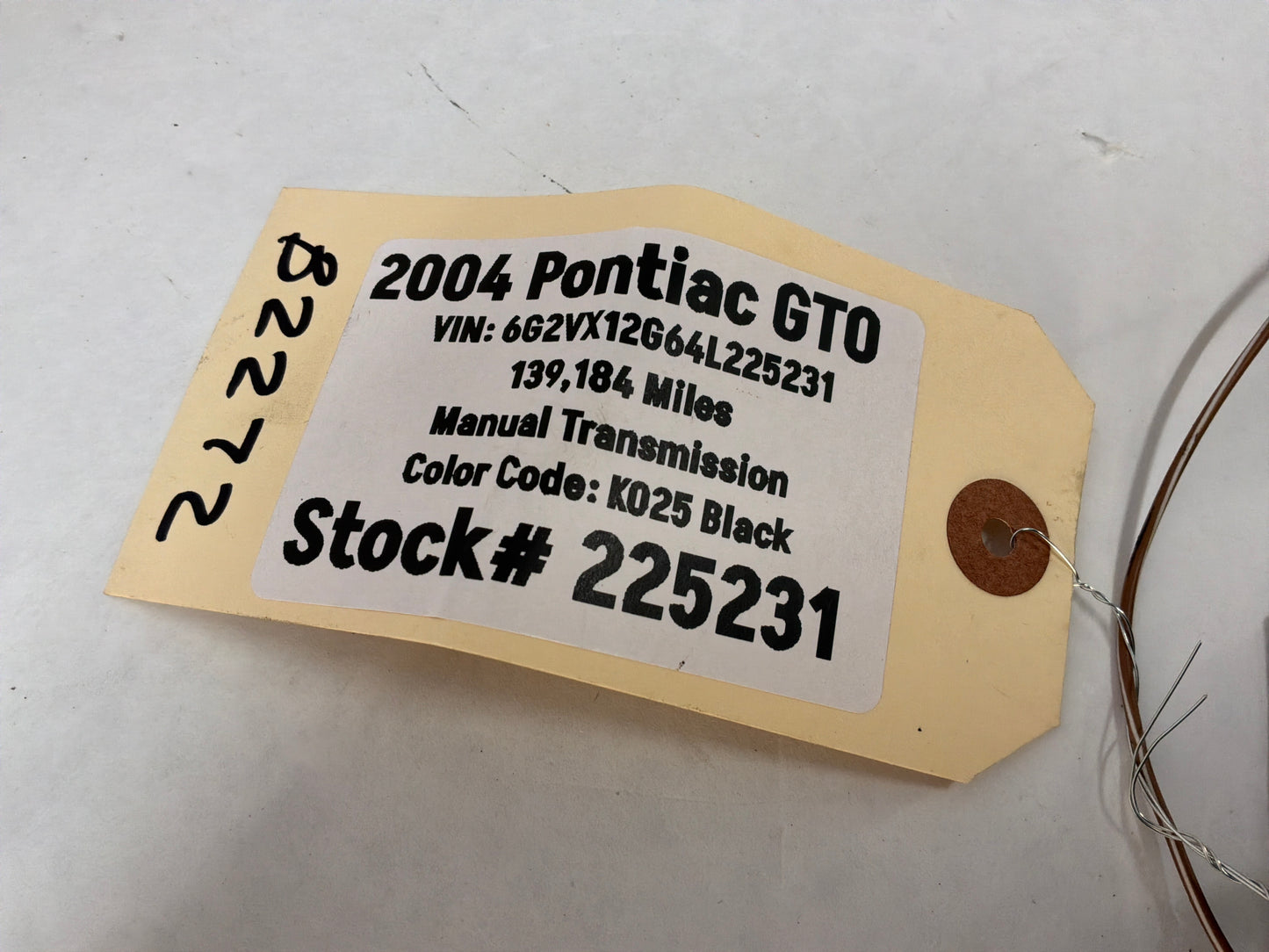 2004 Pontiac GTO Emergency E Brake Handle Lever OEM